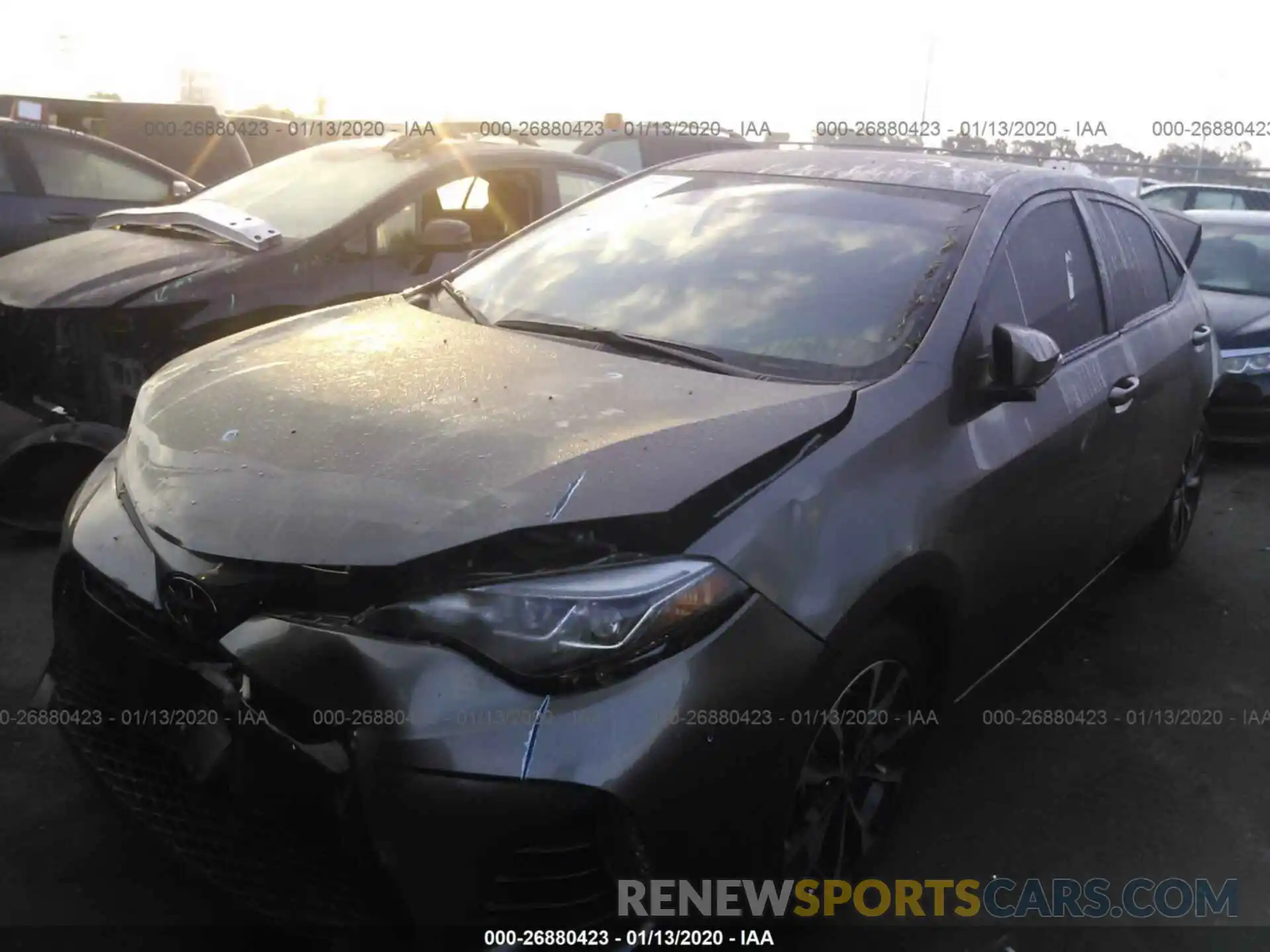 2 Photograph of a damaged car 2T1BURHE2KC157961 TOYOTA COROLLA 2019