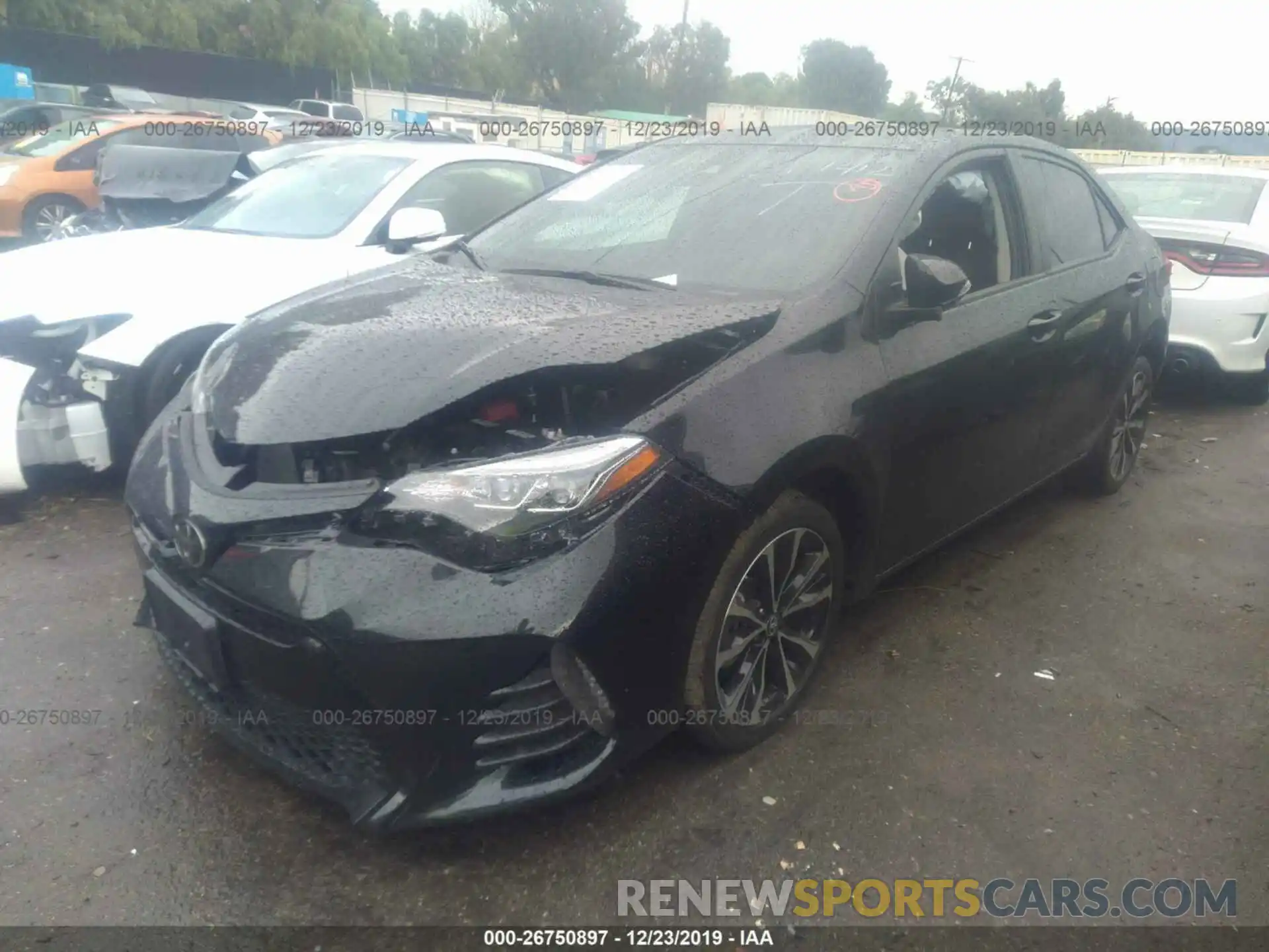 2 Photograph of a damaged car 2T1BURHE2KC158477 TOYOTA COROLLA 2019