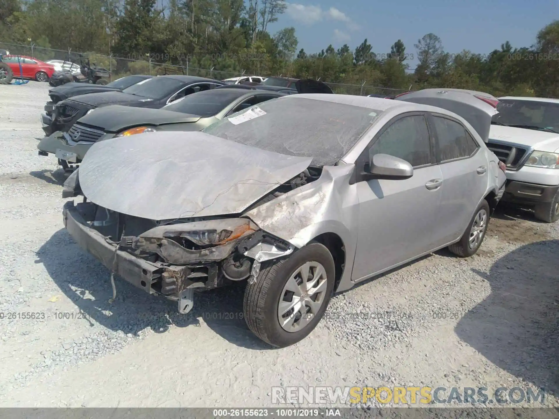 2 Photograph of a damaged car 2T1BURHE2KC158849 TOYOTA COROLLA 2019