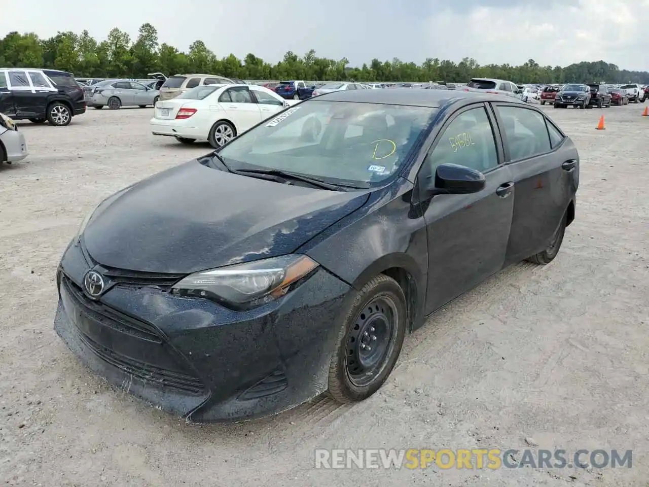 2 Photograph of a damaged car 2T1BURHE2KC159287 TOYOTA COROLLA 2019