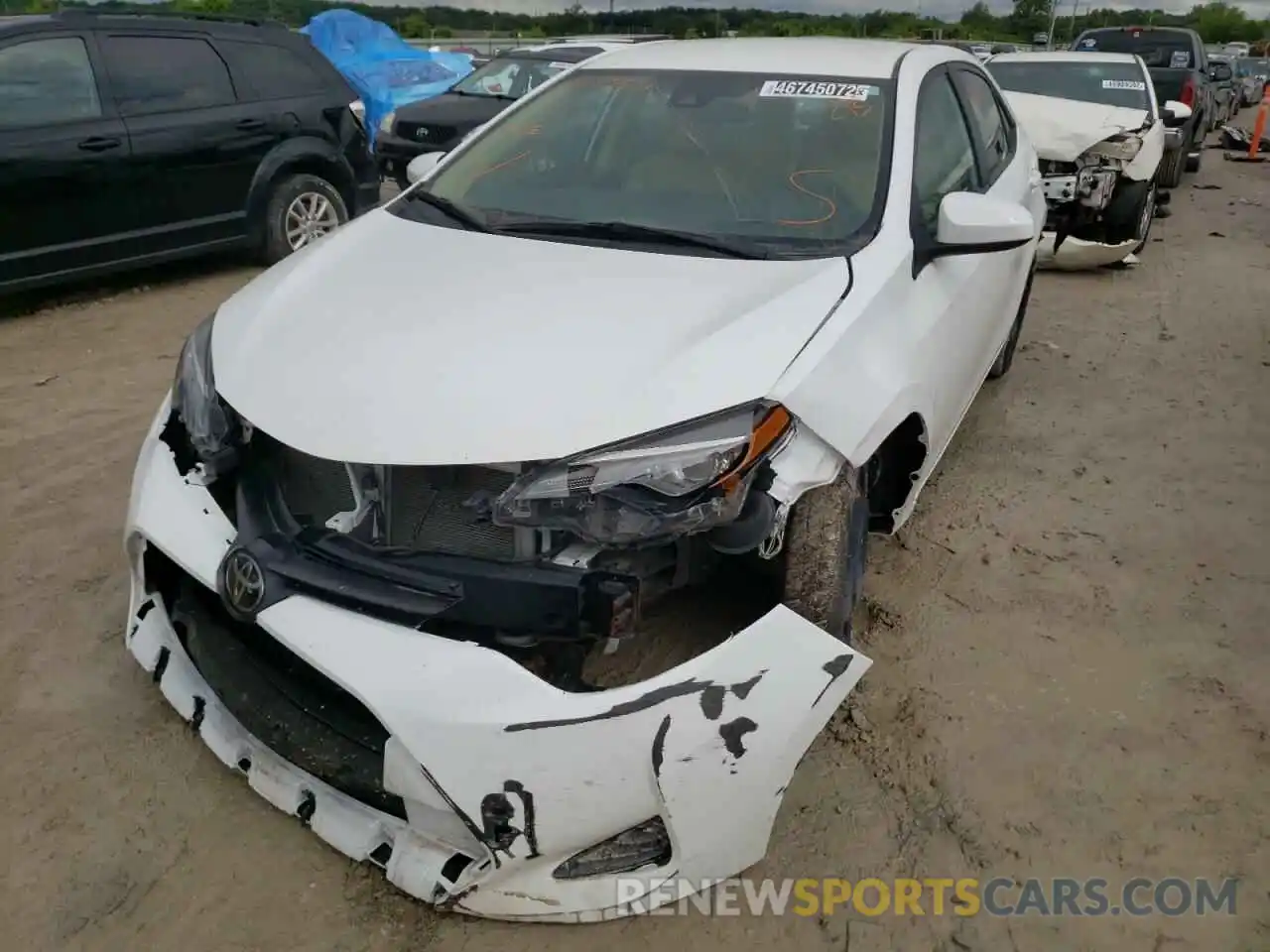 2 Photograph of a damaged car 2T1BURHE2KC159774 TOYOTA COROLLA 2019