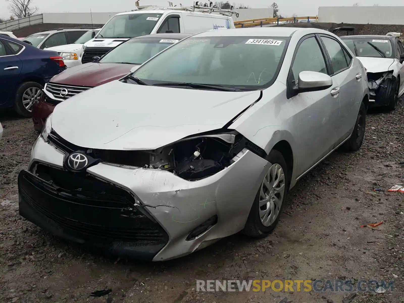 2 Photograph of a damaged car 2T1BURHE2KC160715 TOYOTA COROLLA 2019