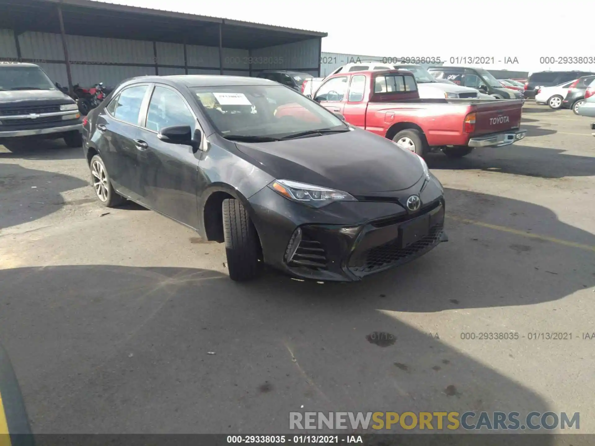 1 Photograph of a damaged car 2T1BURHE2KC160990 TOYOTA COROLLA 2019