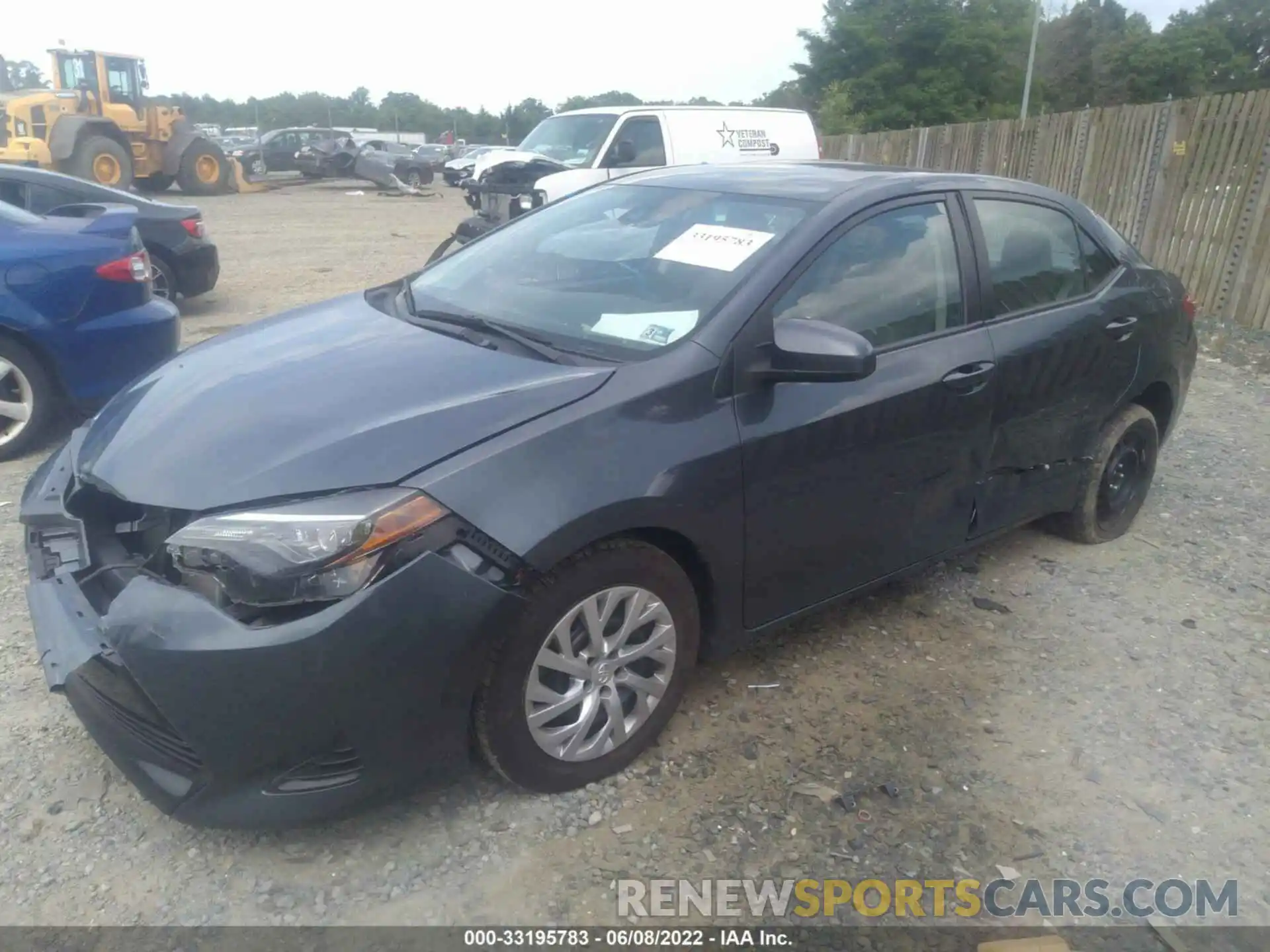 2 Photograph of a damaged car 2T1BURHE2KC161055 TOYOTA COROLLA 2019