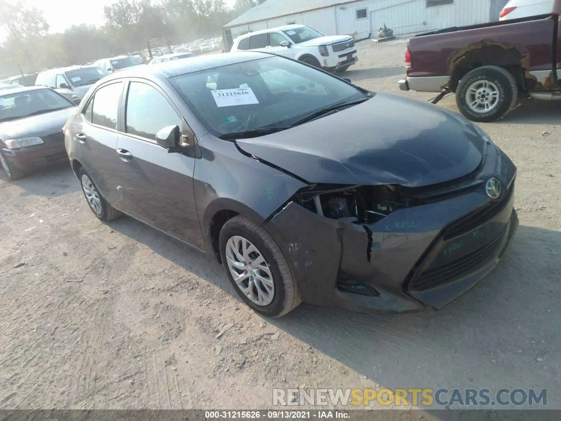 1 Photograph of a damaged car 2T1BURHE2KC161637 TOYOTA COROLLA 2019