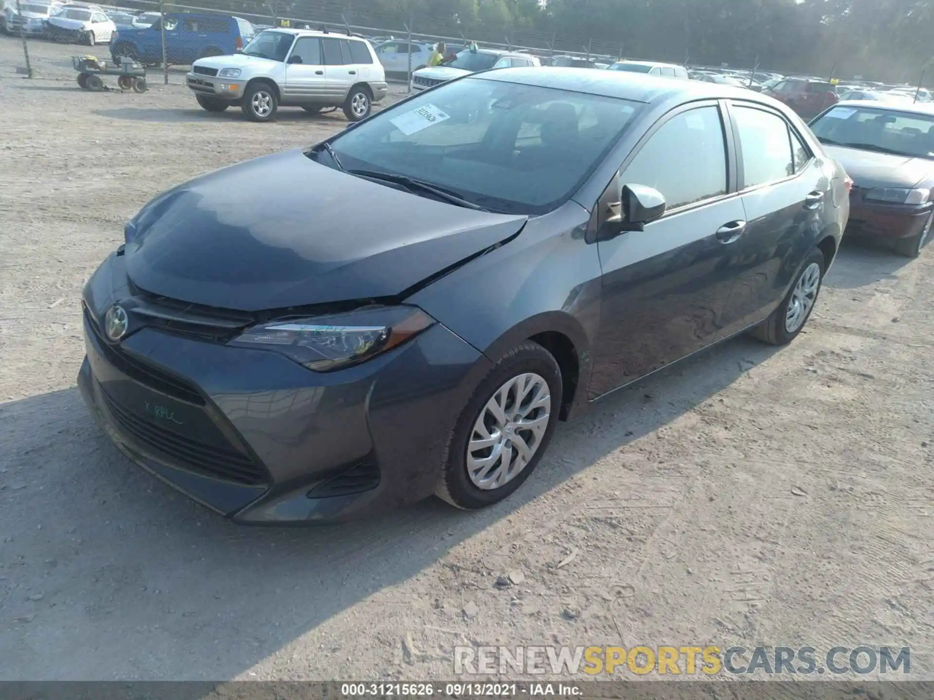 2 Photograph of a damaged car 2T1BURHE2KC161637 TOYOTA COROLLA 2019