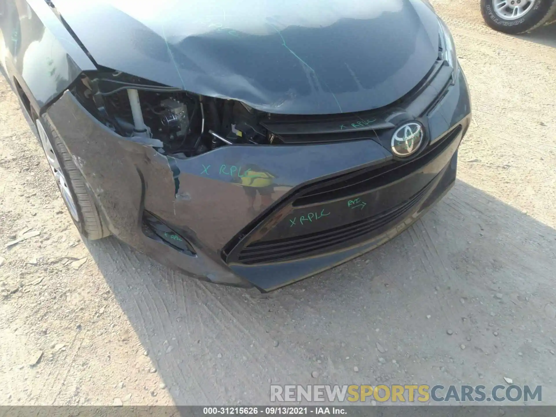 6 Photograph of a damaged car 2T1BURHE2KC161637 TOYOTA COROLLA 2019