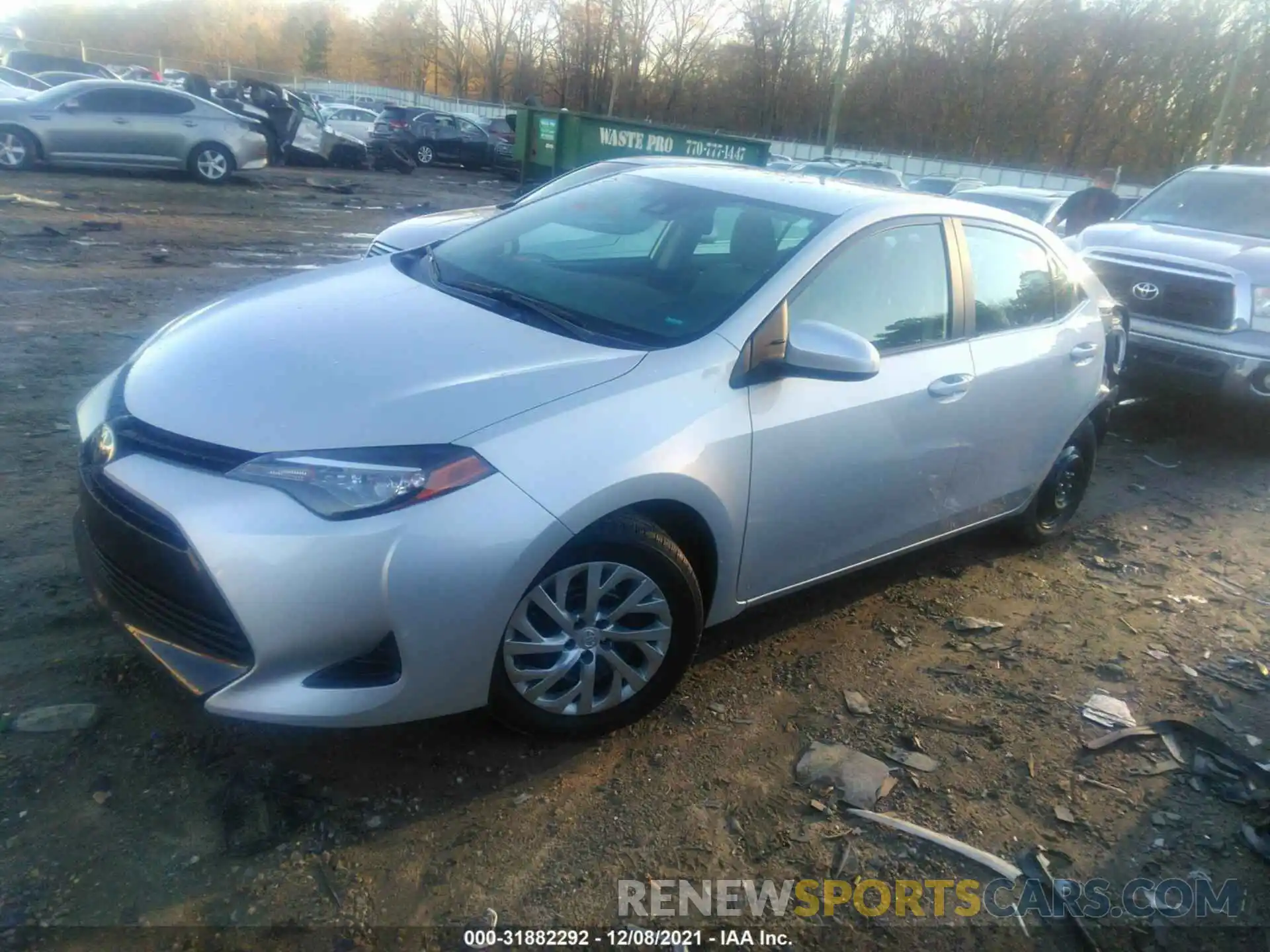 2 Photograph of a damaged car 2T1BURHE2KC162206 TOYOTA COROLLA 2019