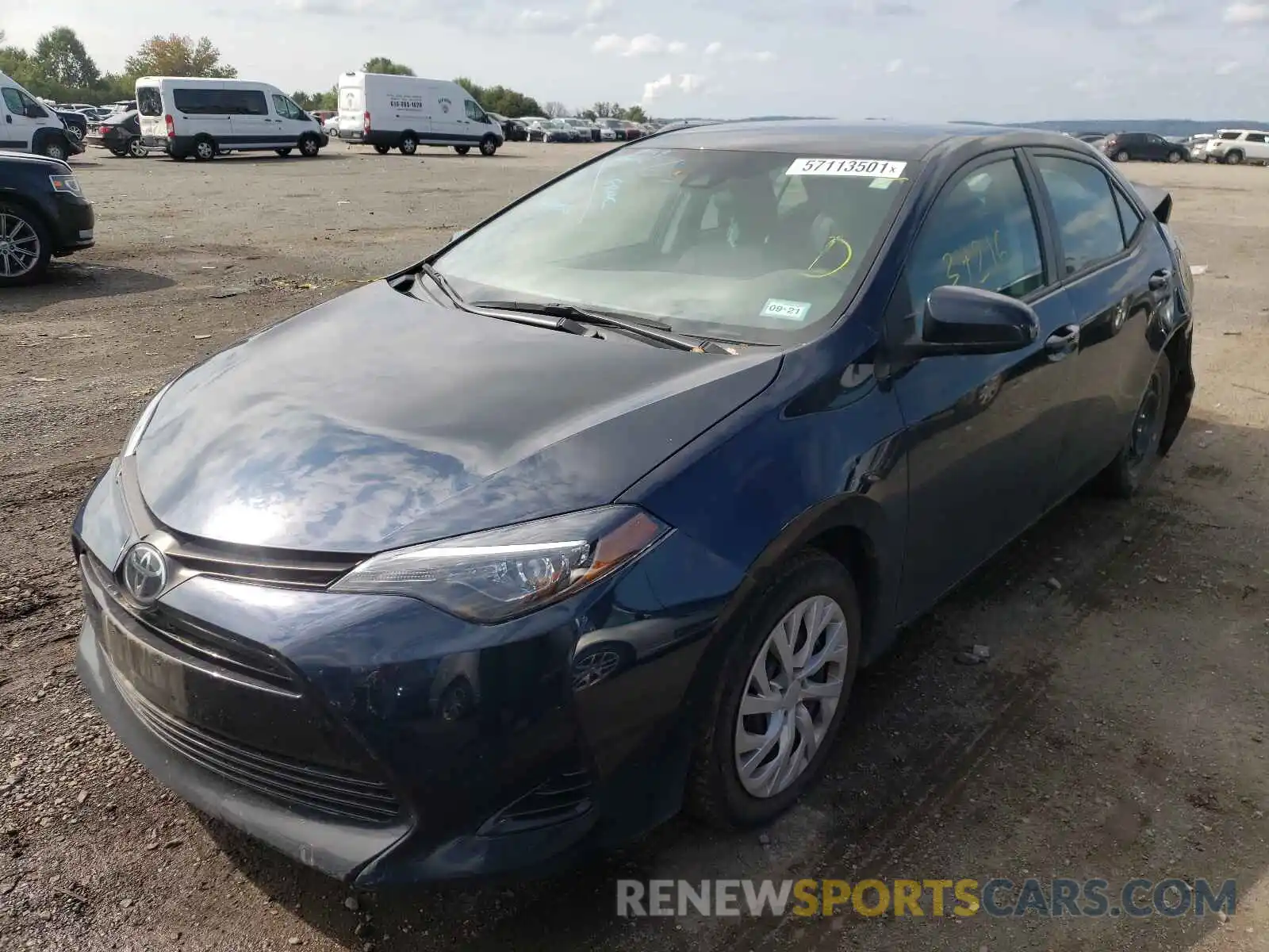 2 Photograph of a damaged car 2T1BURHE2KC162562 TOYOTA COROLLA 2019