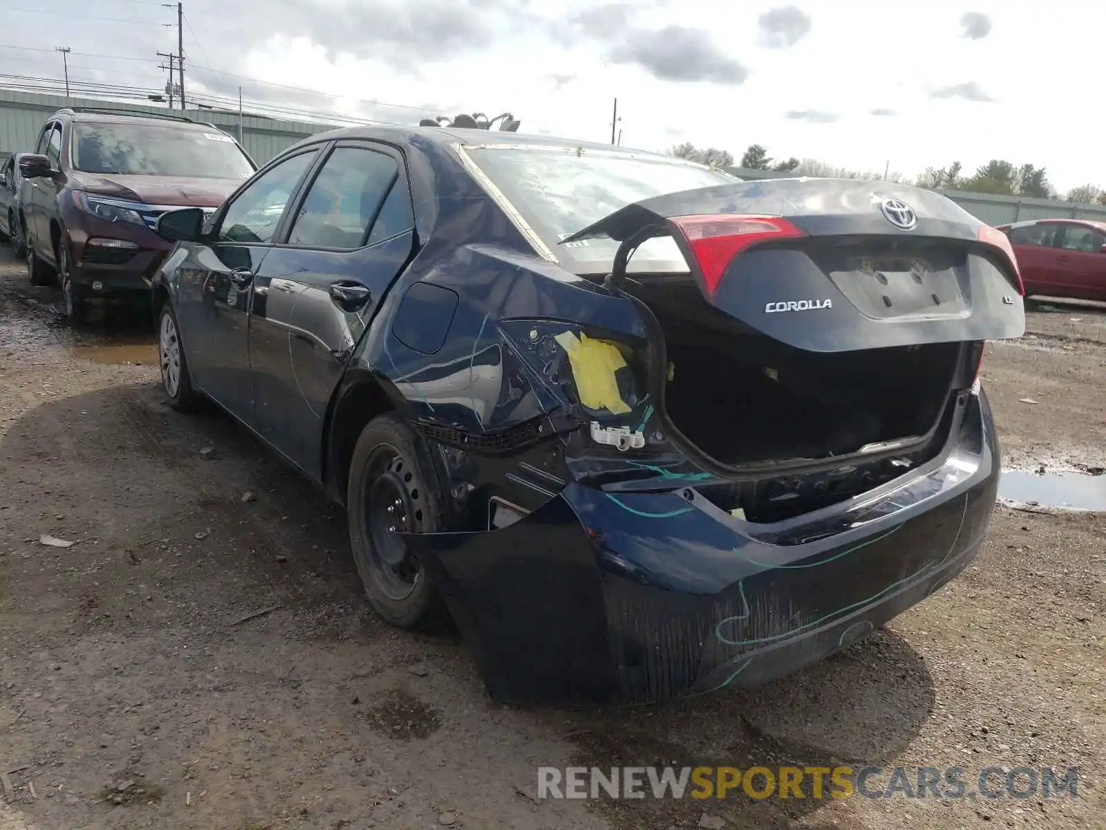 3 Photograph of a damaged car 2T1BURHE2KC162562 TOYOTA COROLLA 2019