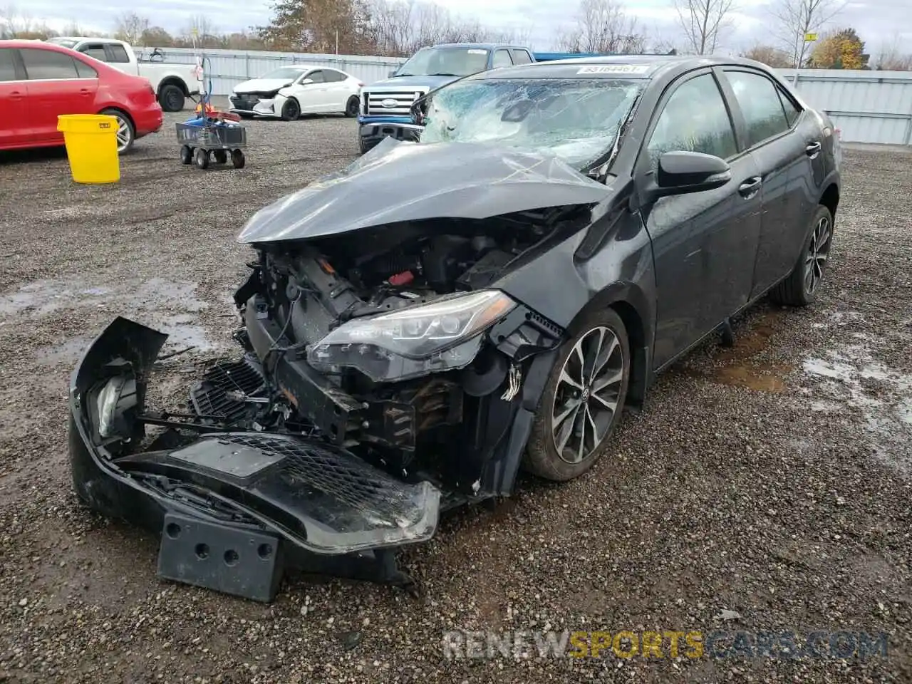 2 Photograph of a damaged car 2T1BURHE2KC163968 TOYOTA COROLLA 2019