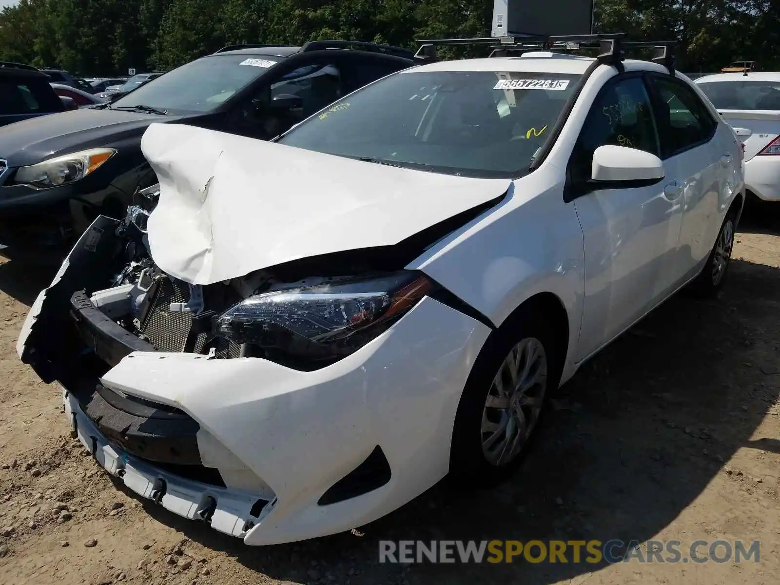 2 Photograph of a damaged car 2T1BURHE2KC164005 TOYOTA COROLLA 2019