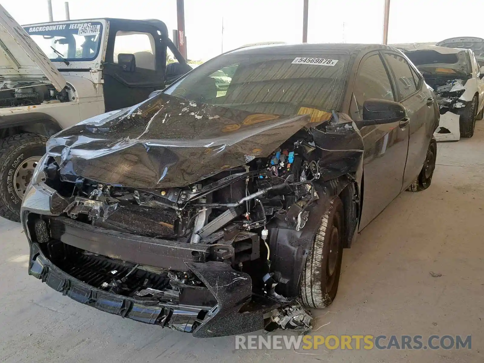 2 Photograph of a damaged car 2T1BURHE2KC164425 TOYOTA COROLLA 2019