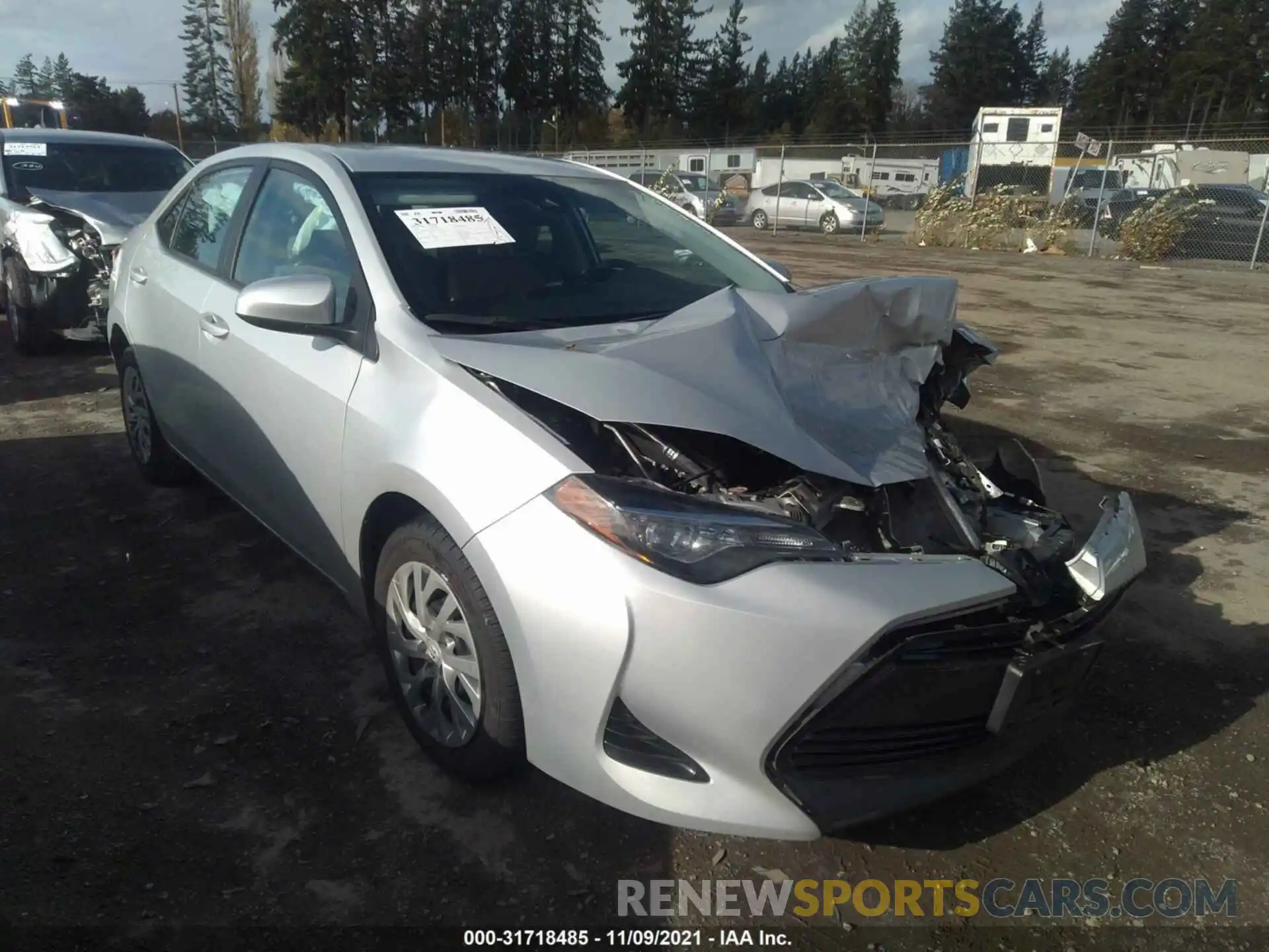 1 Photograph of a damaged car 2T1BURHE2KC164652 TOYOTA COROLLA 2019