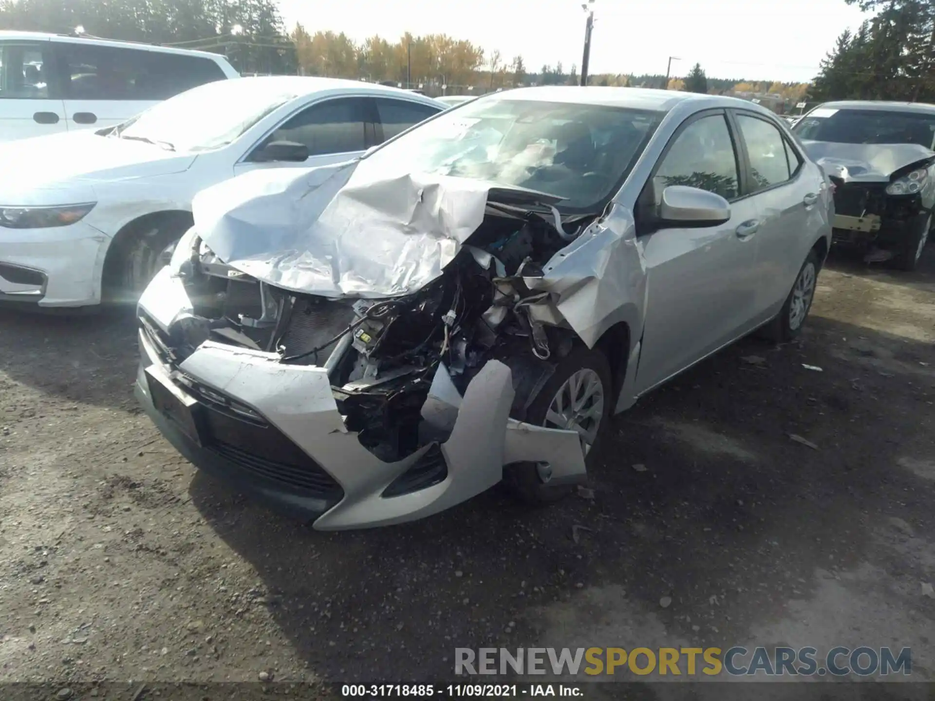 2 Photograph of a damaged car 2T1BURHE2KC164652 TOYOTA COROLLA 2019