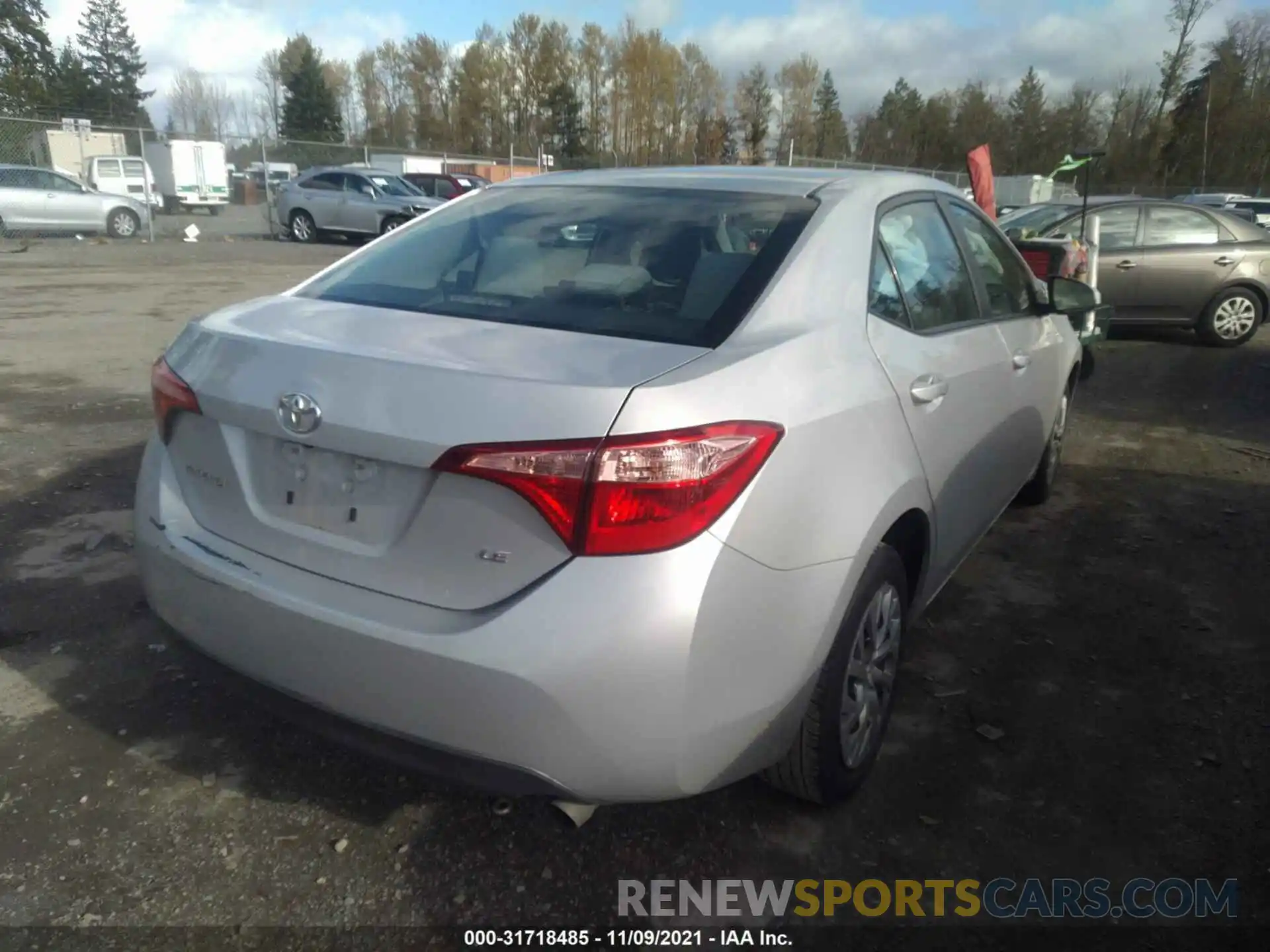 4 Photograph of a damaged car 2T1BURHE2KC164652 TOYOTA COROLLA 2019