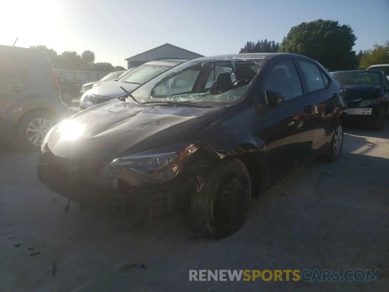 2 Photograph of a damaged car 2T1BURHE2KC165154 TOYOTA COROLLA 2019