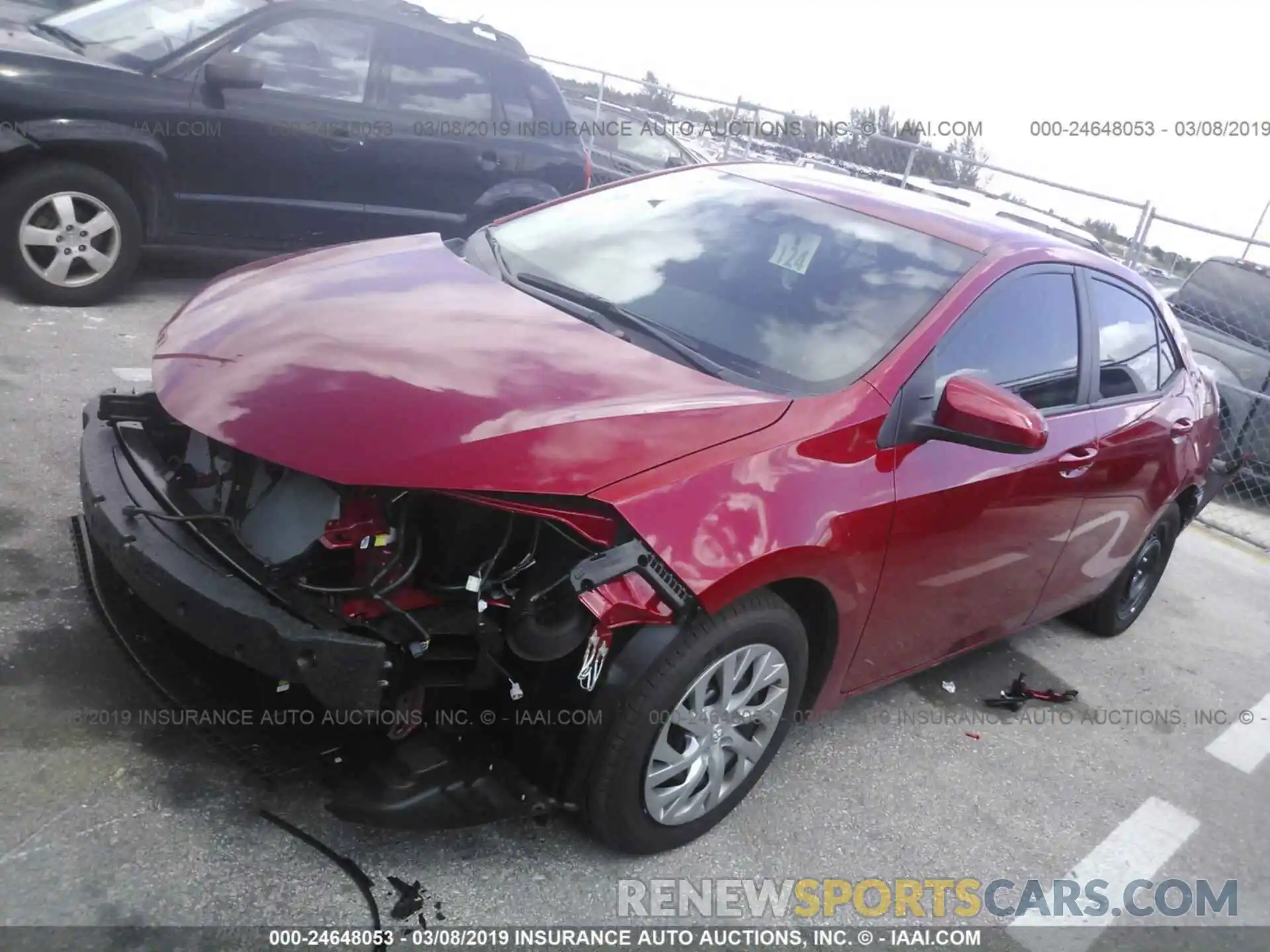 2 Photograph of a damaged car 2T1BURHE2KC165302 TOYOTA COROLLA 2019