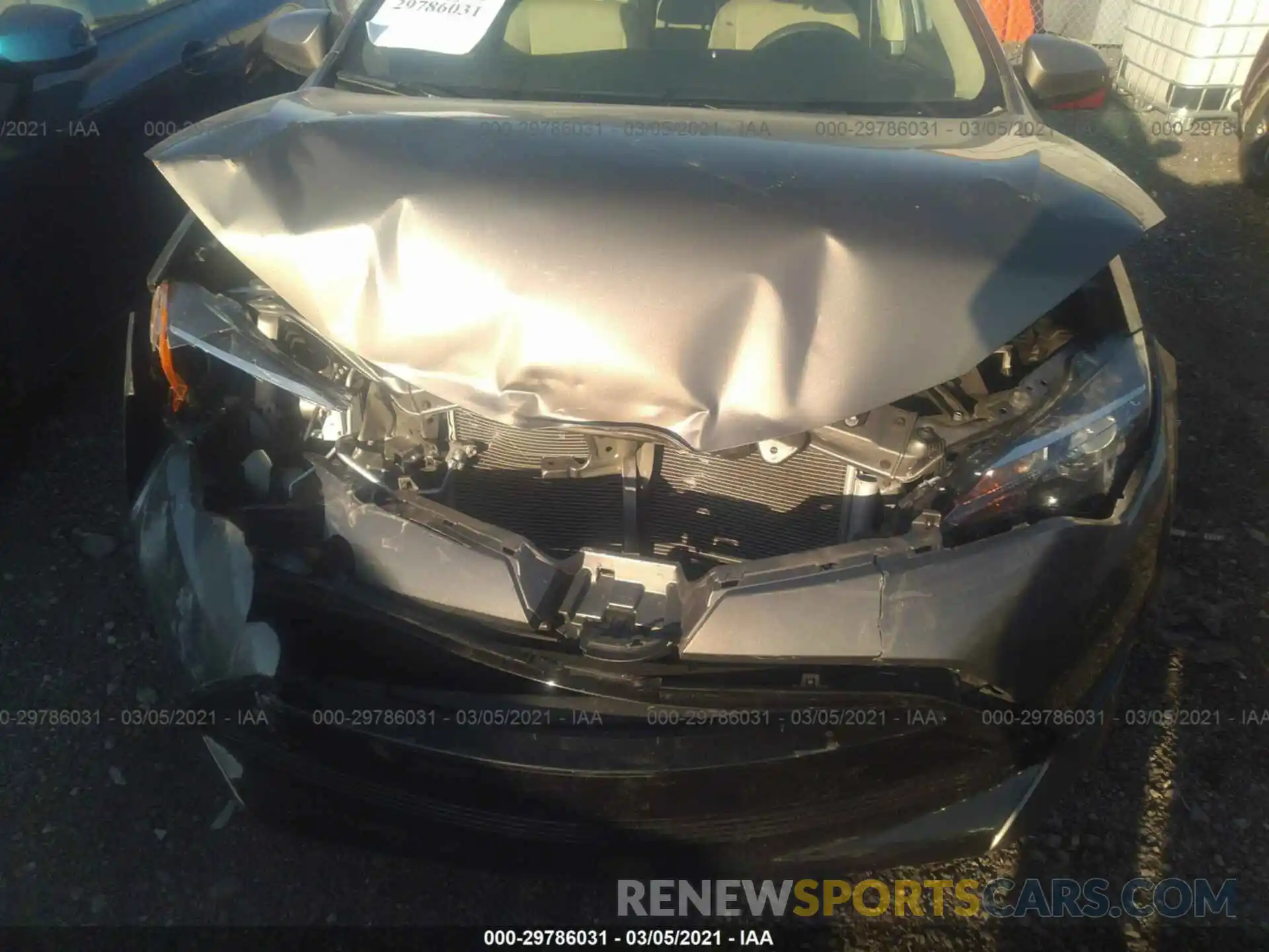 6 Photograph of a damaged car 2T1BURHE2KC165655 TOYOTA COROLLA 2019