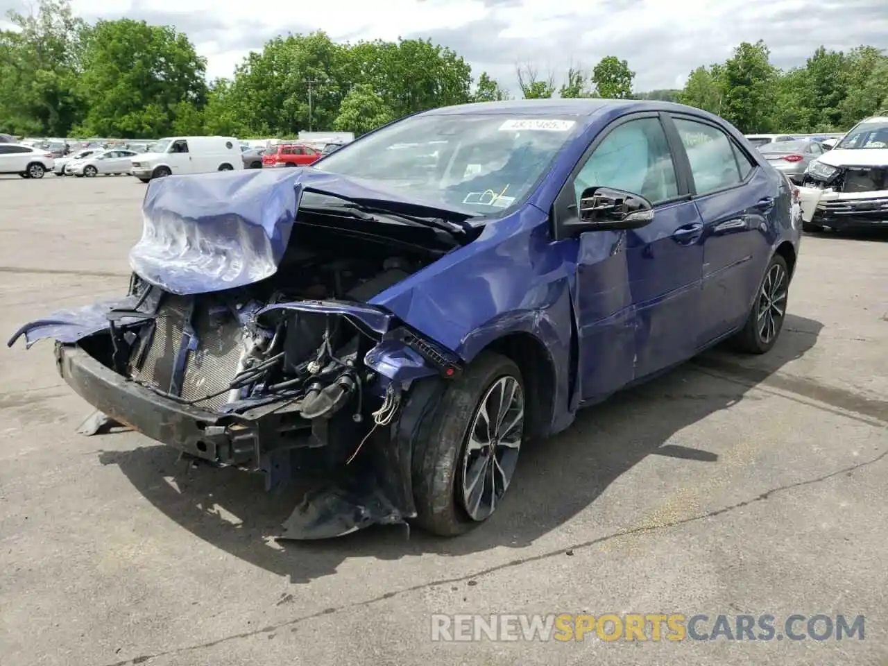 2 Photograph of a damaged car 2T1BURHE2KC165753 TOYOTA COROLLA 2019