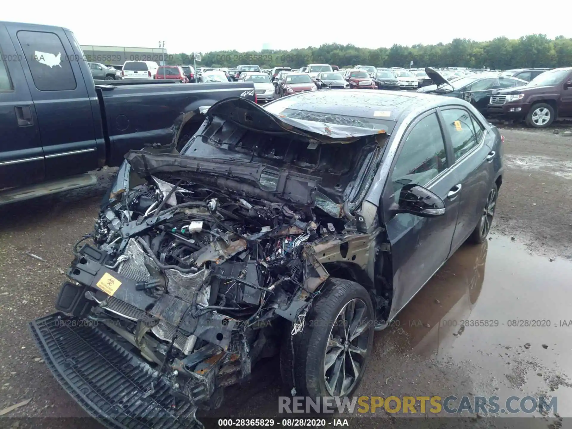 2 Photograph of a damaged car 2T1BURHE2KC168071 TOYOTA COROLLA 2019