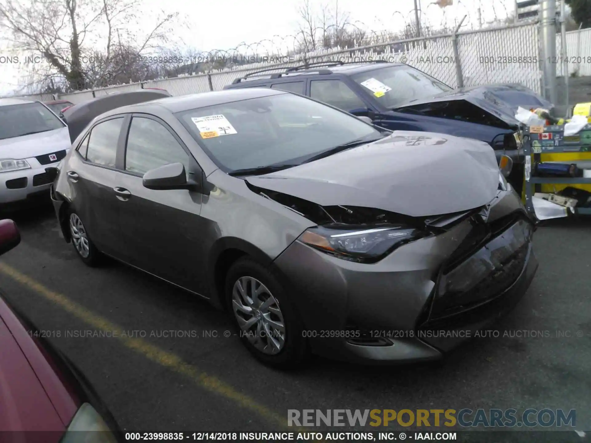 1 Photograph of a damaged car 2T1BURHE2KC169043 TOYOTA COROLLA 2019