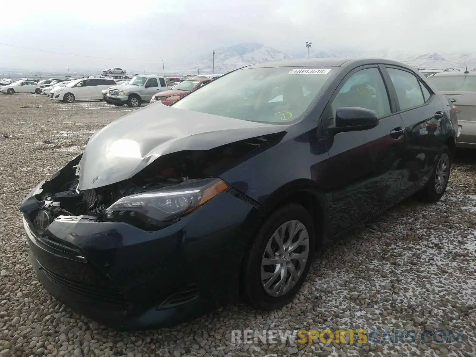 2 Photograph of a damaged car 2T1BURHE2KC169057 TOYOTA COROLLA 2019