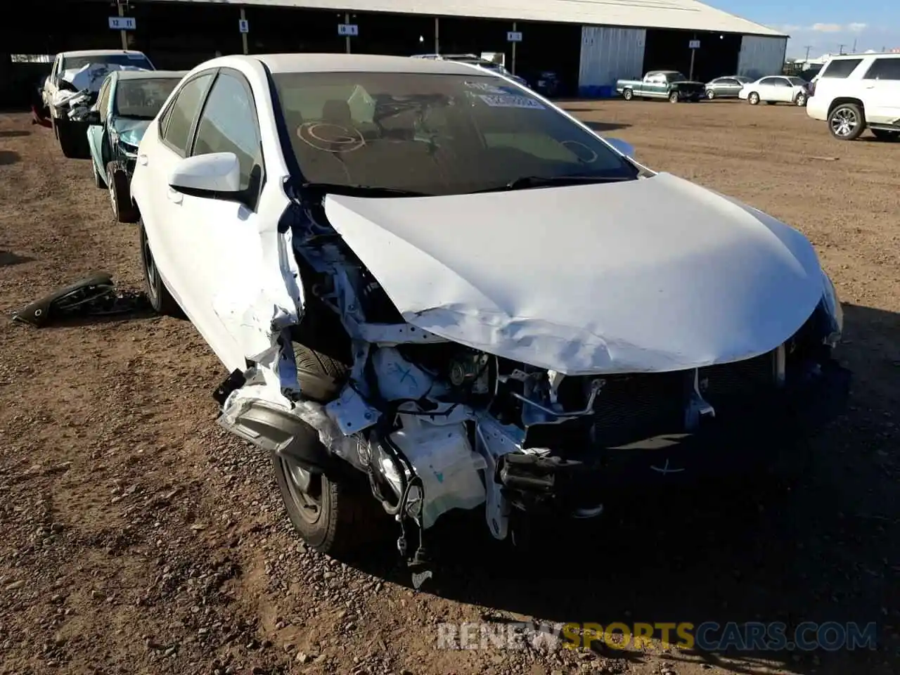 1 Photograph of a damaged car 2T1BURHE2KC169205 TOYOTA COROLLA 2019