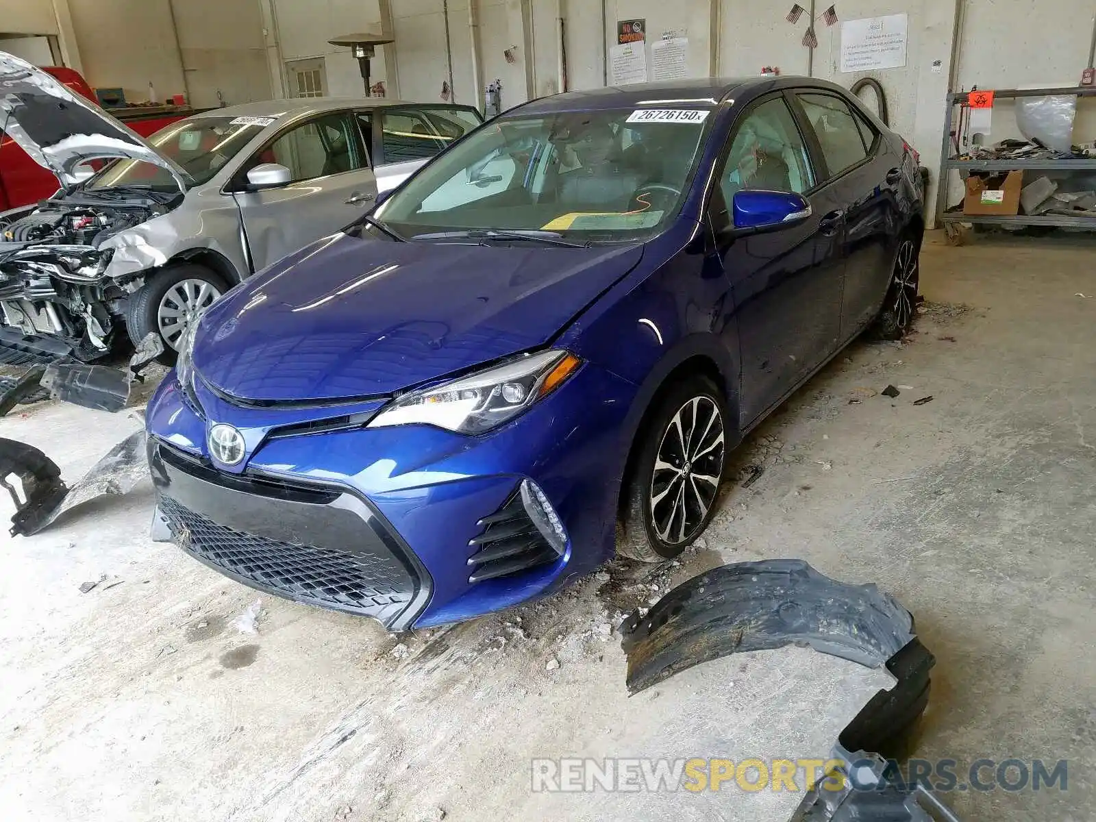 2 Photograph of a damaged car 2T1BURHE2KC169379 TOYOTA COROLLA 2019