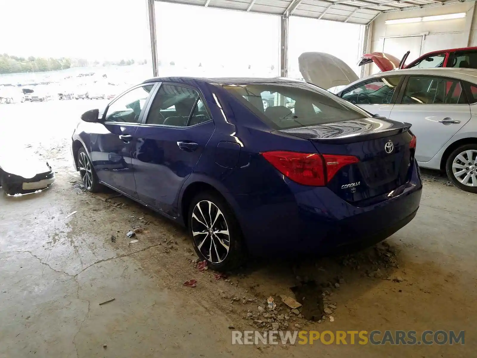 3 Photograph of a damaged car 2T1BURHE2KC169379 TOYOTA COROLLA 2019