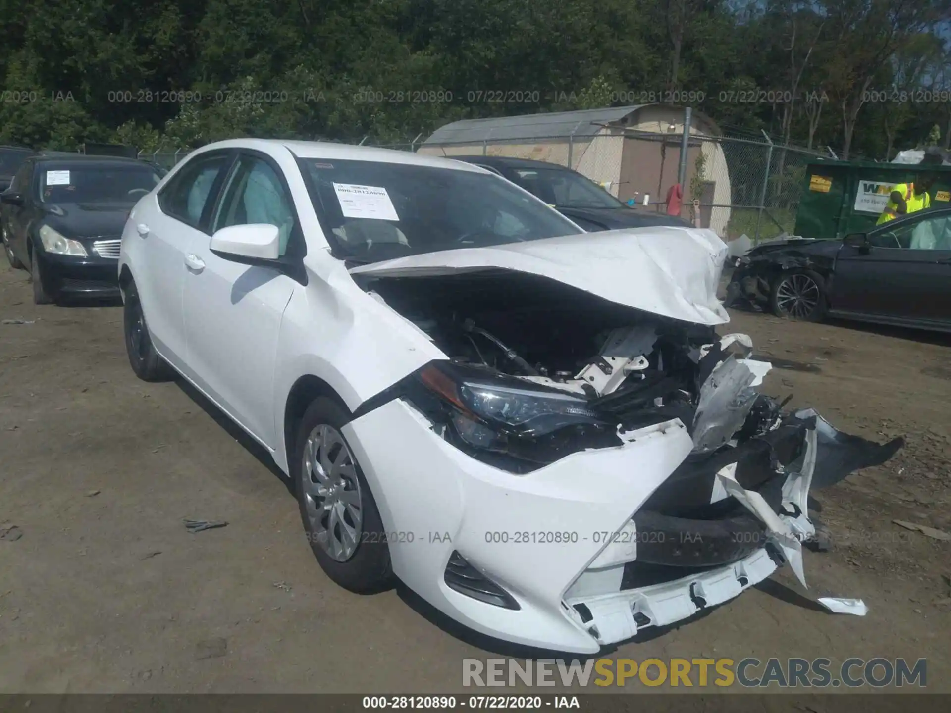 1 Photograph of a damaged car 2T1BURHE2KC169561 TOYOTA COROLLA 2019