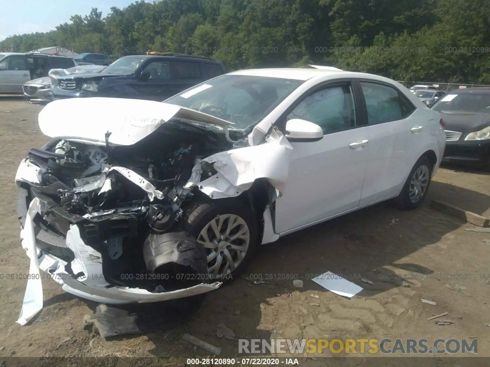 2 Photograph of a damaged car 2T1BURHE2KC169561 TOYOTA COROLLA 2019