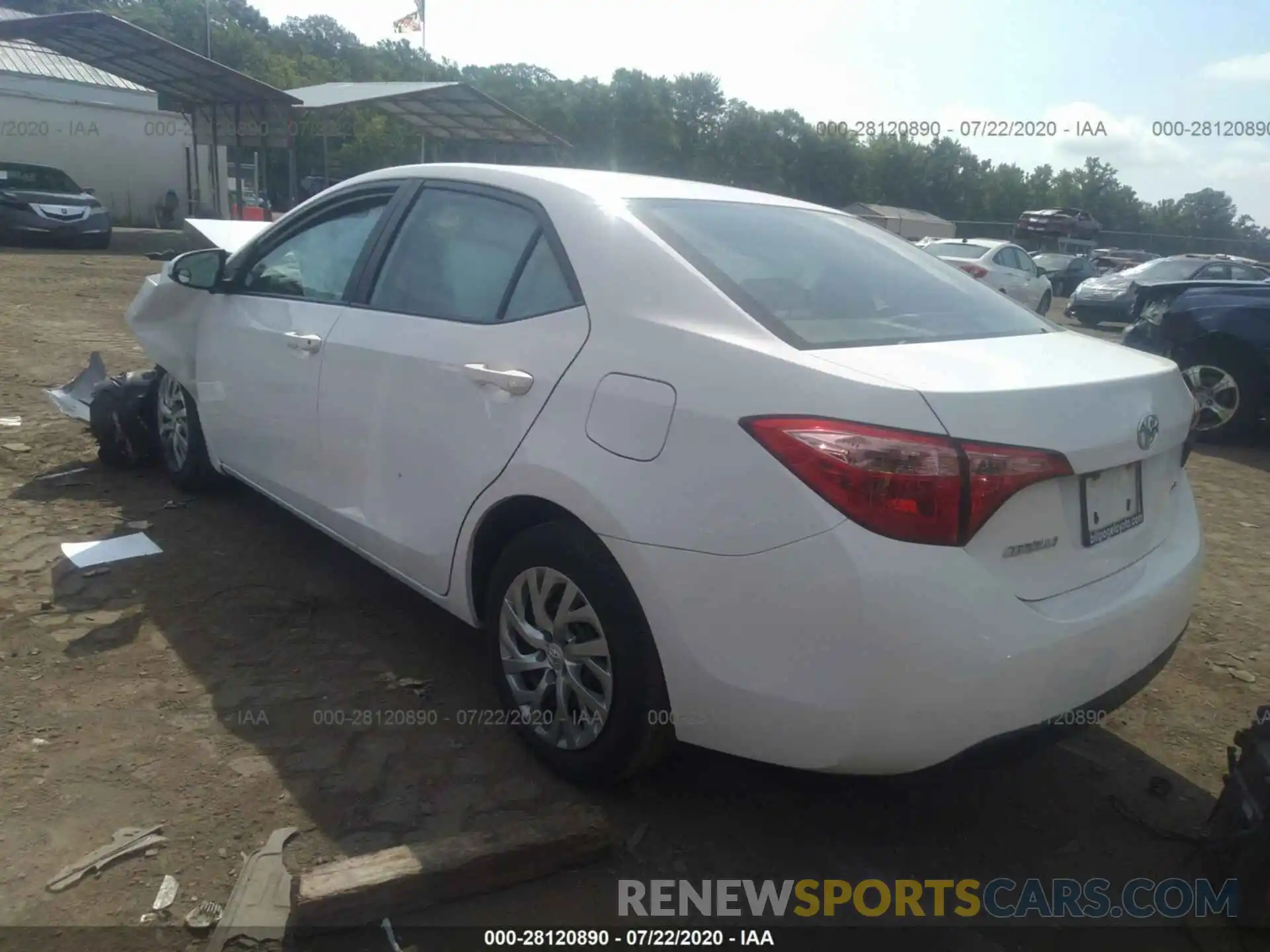 3 Photograph of a damaged car 2T1BURHE2KC169561 TOYOTA COROLLA 2019