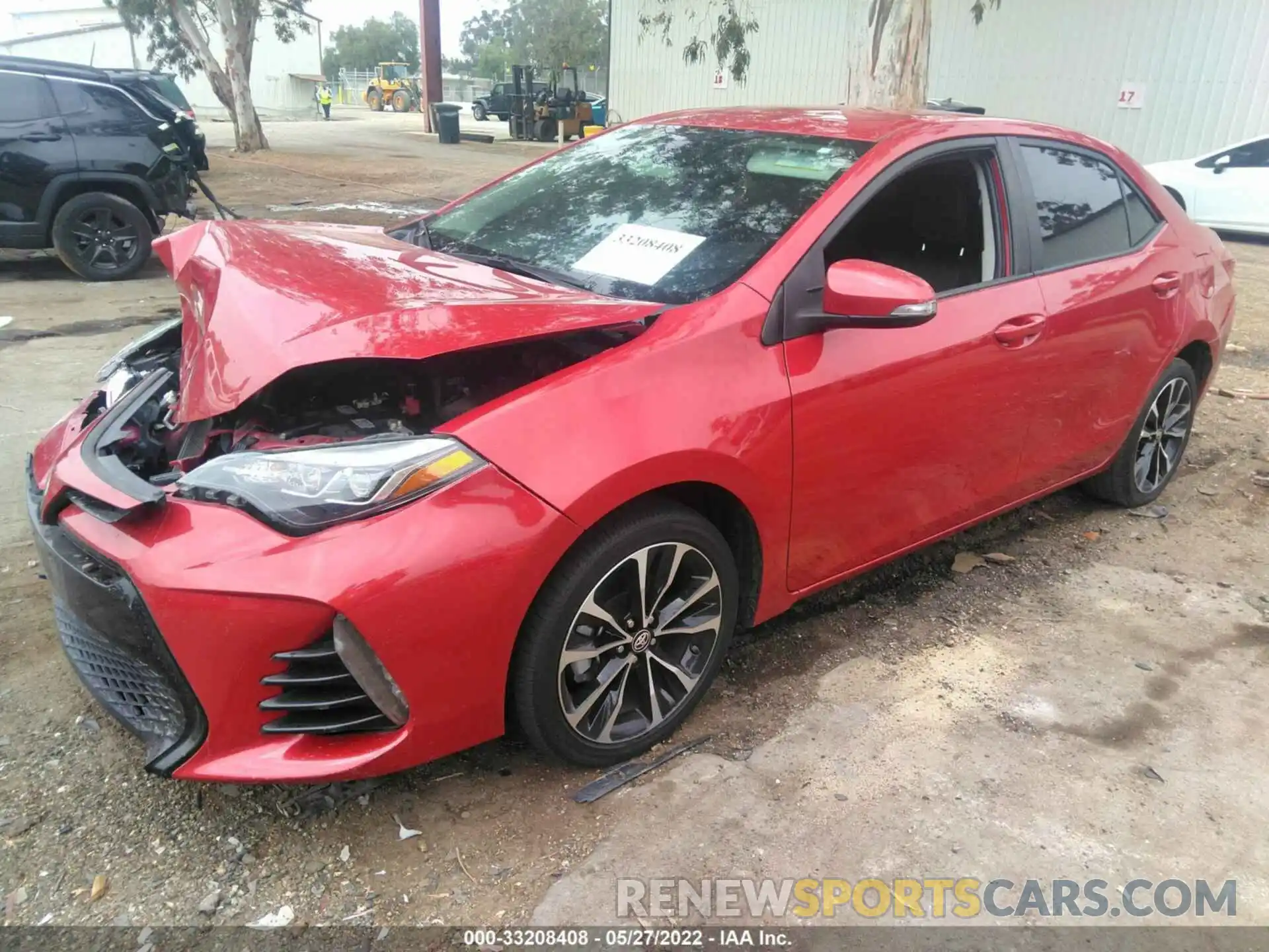 2 Photograph of a damaged car 2T1BURHE2KC169768 TOYOTA COROLLA 2019