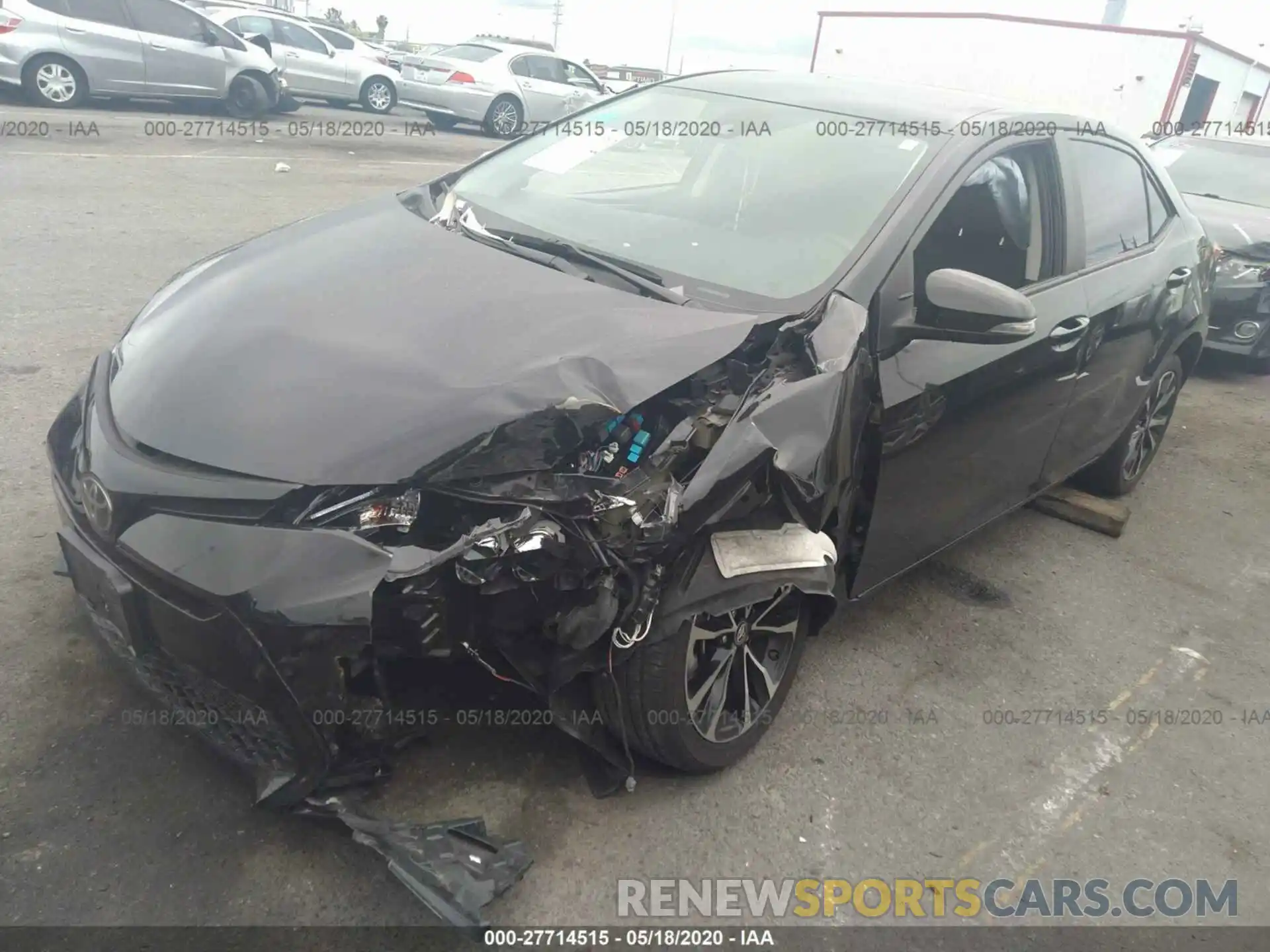 2 Photograph of a damaged car 2T1BURHE2KC170144 TOYOTA COROLLA 2019