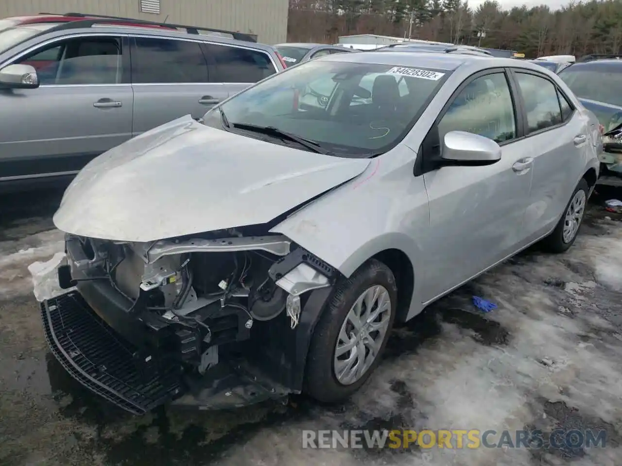 2 Photograph of a damaged car 2T1BURHE2KC170354 TOYOTA COROLLA 2019