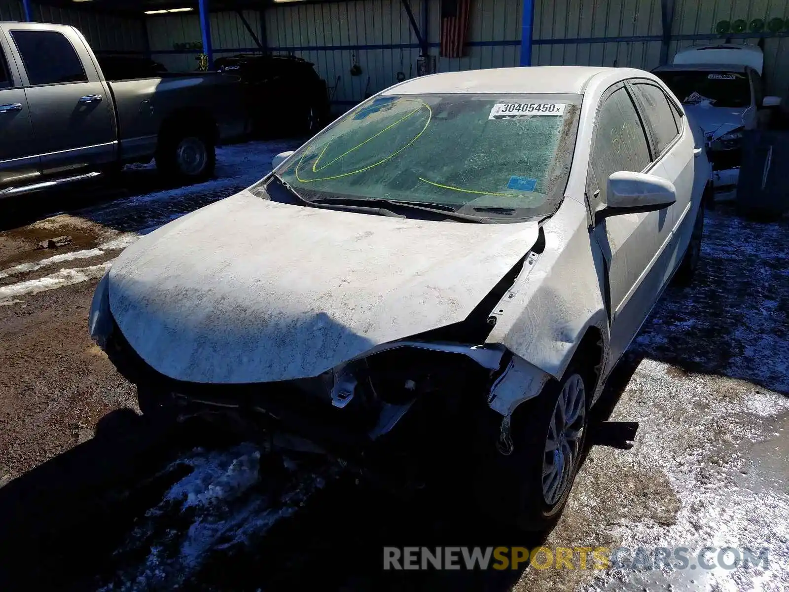 2 Photograph of a damaged car 2T1BURHE2KC171410 TOYOTA COROLLA 2019