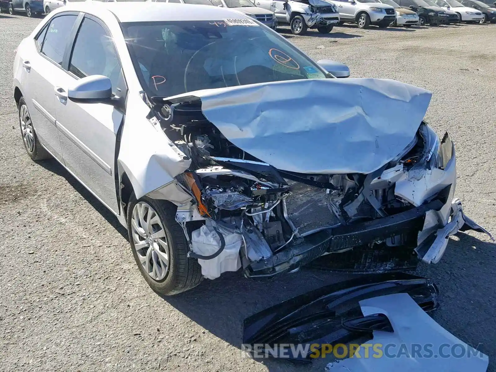 1 Photograph of a damaged car 2T1BURHE2KC171536 TOYOTA COROLLA 2019