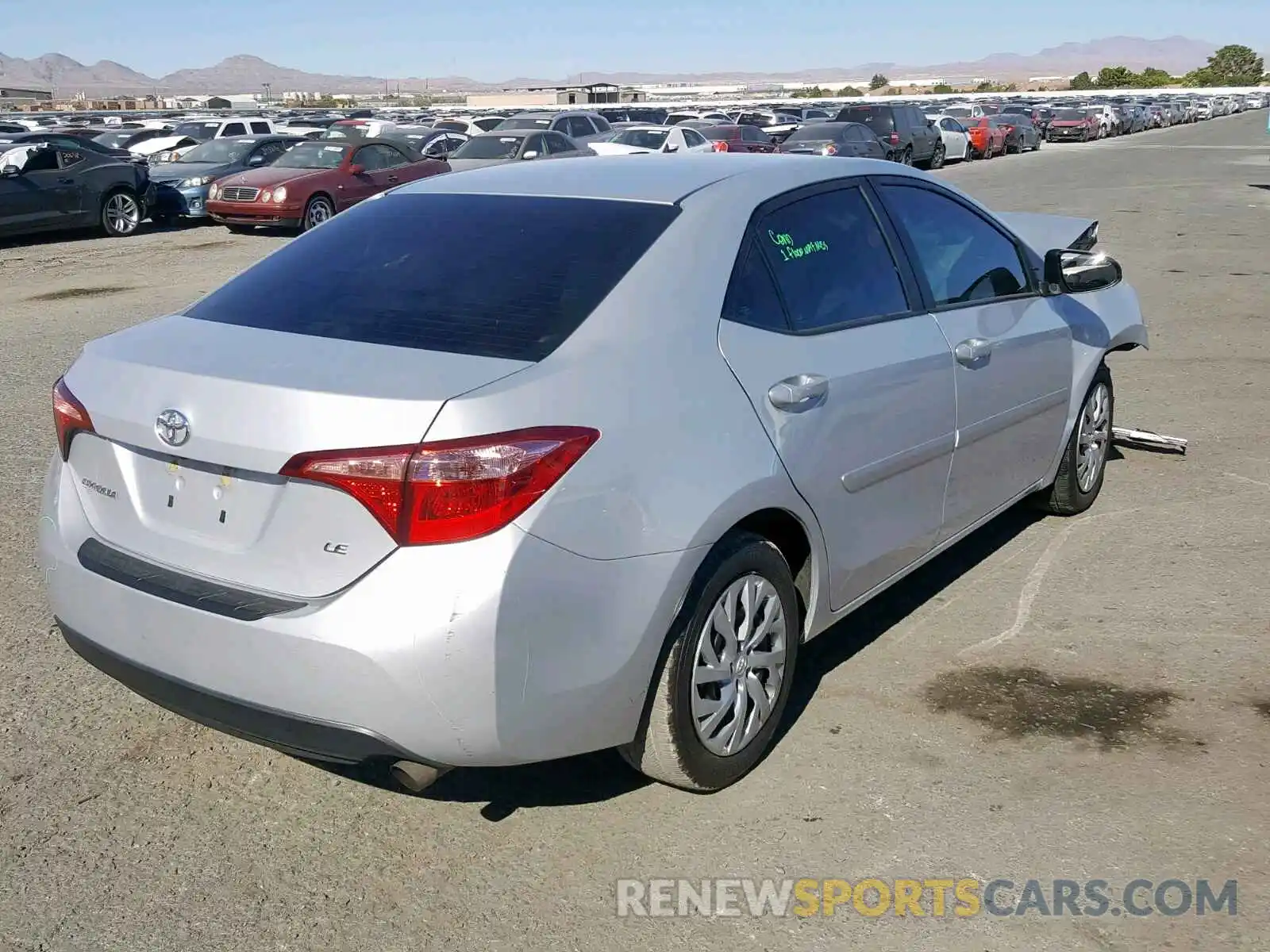 4 Photograph of a damaged car 2T1BURHE2KC171536 TOYOTA COROLLA 2019