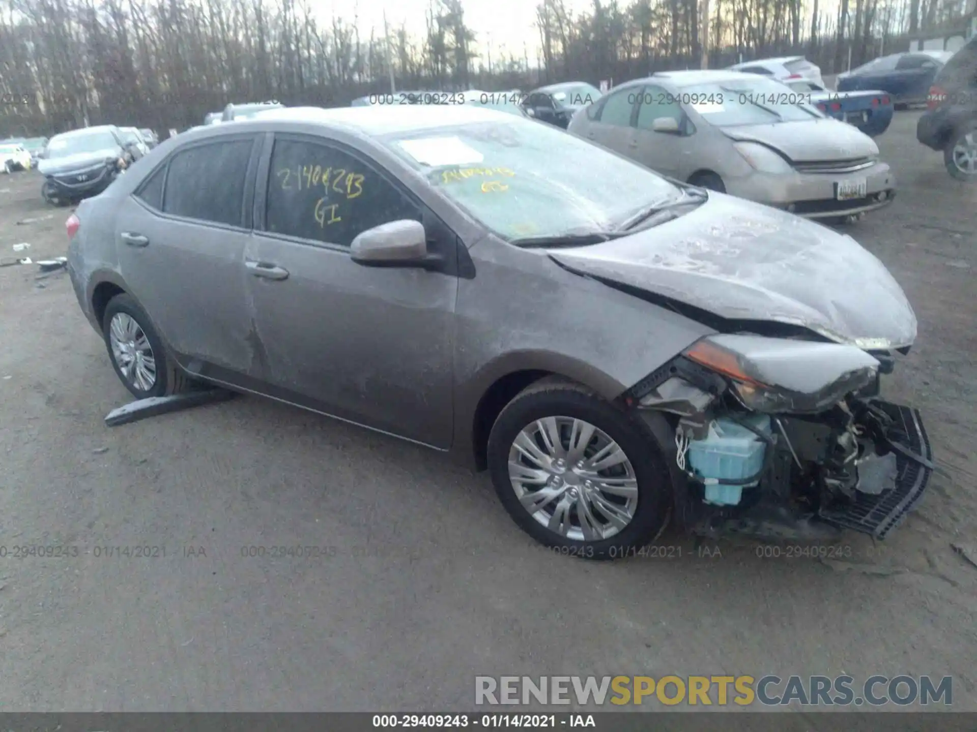 1 Photograph of a damaged car 2T1BURHE2KC171732 TOYOTA COROLLA 2019