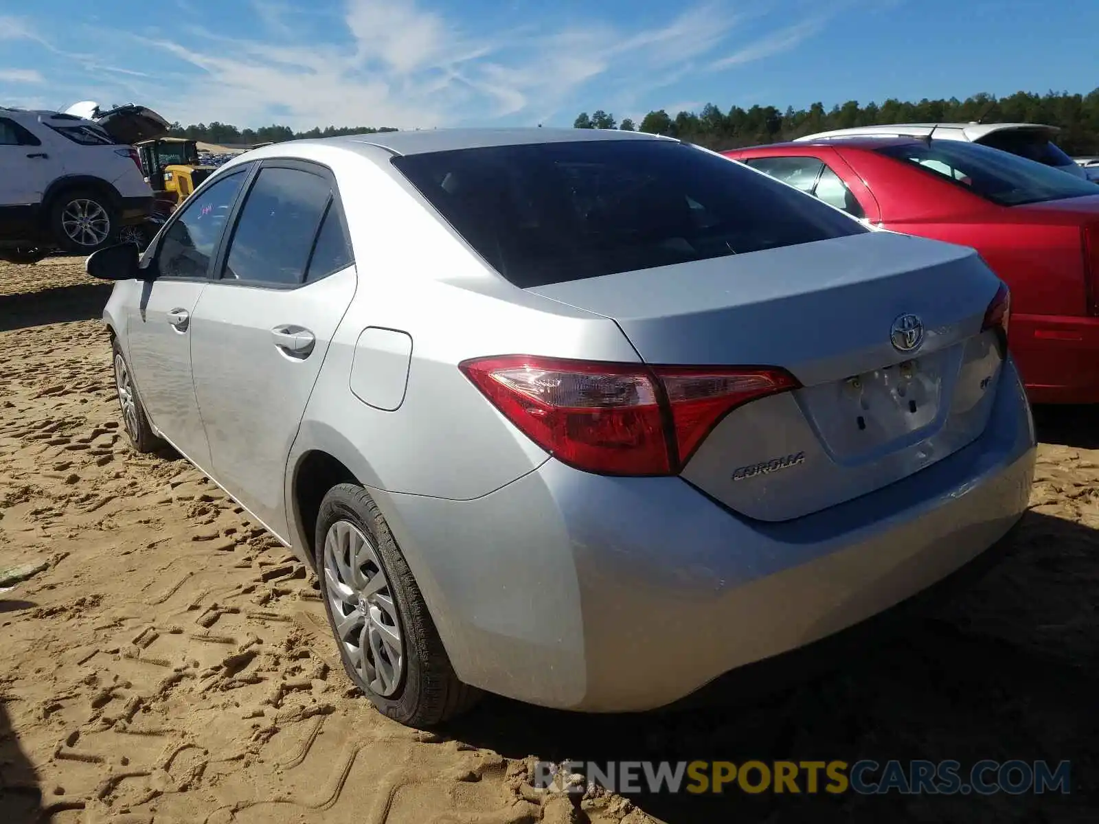 3 Photograph of a damaged car 2T1BURHE2KC172007 TOYOTA COROLLA 2019