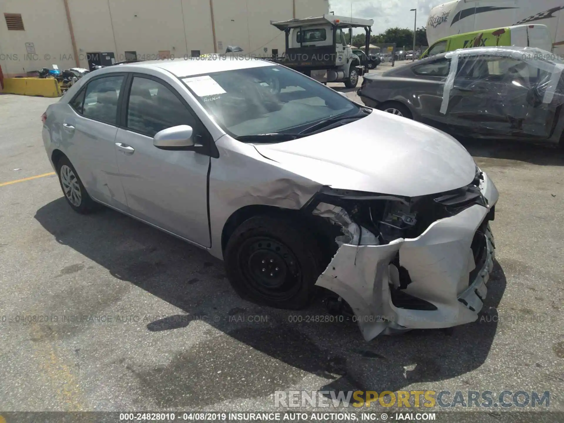 1 Photograph of a damaged car 2T1BURHE2KC172010 TOYOTA COROLLA 2019