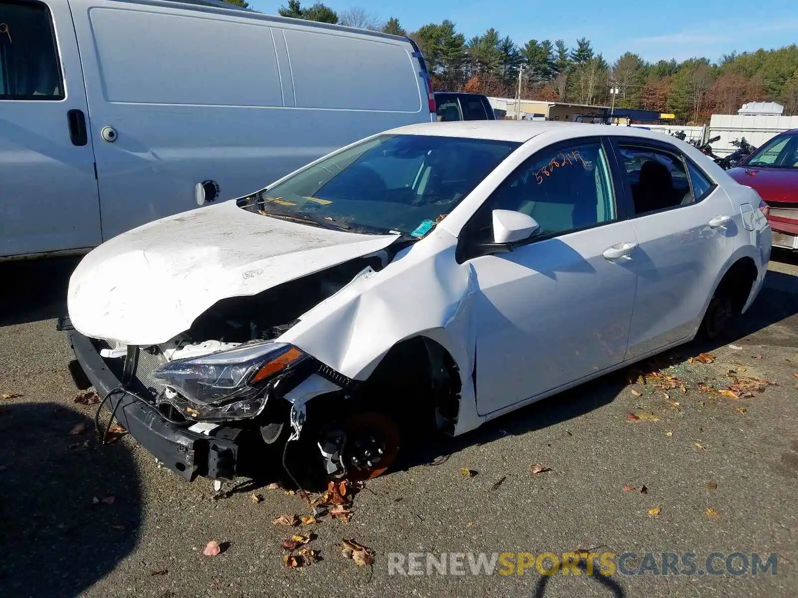 2 Photograph of a damaged car 2T1BURHE2KC172413 TOYOTA COROLLA 2019