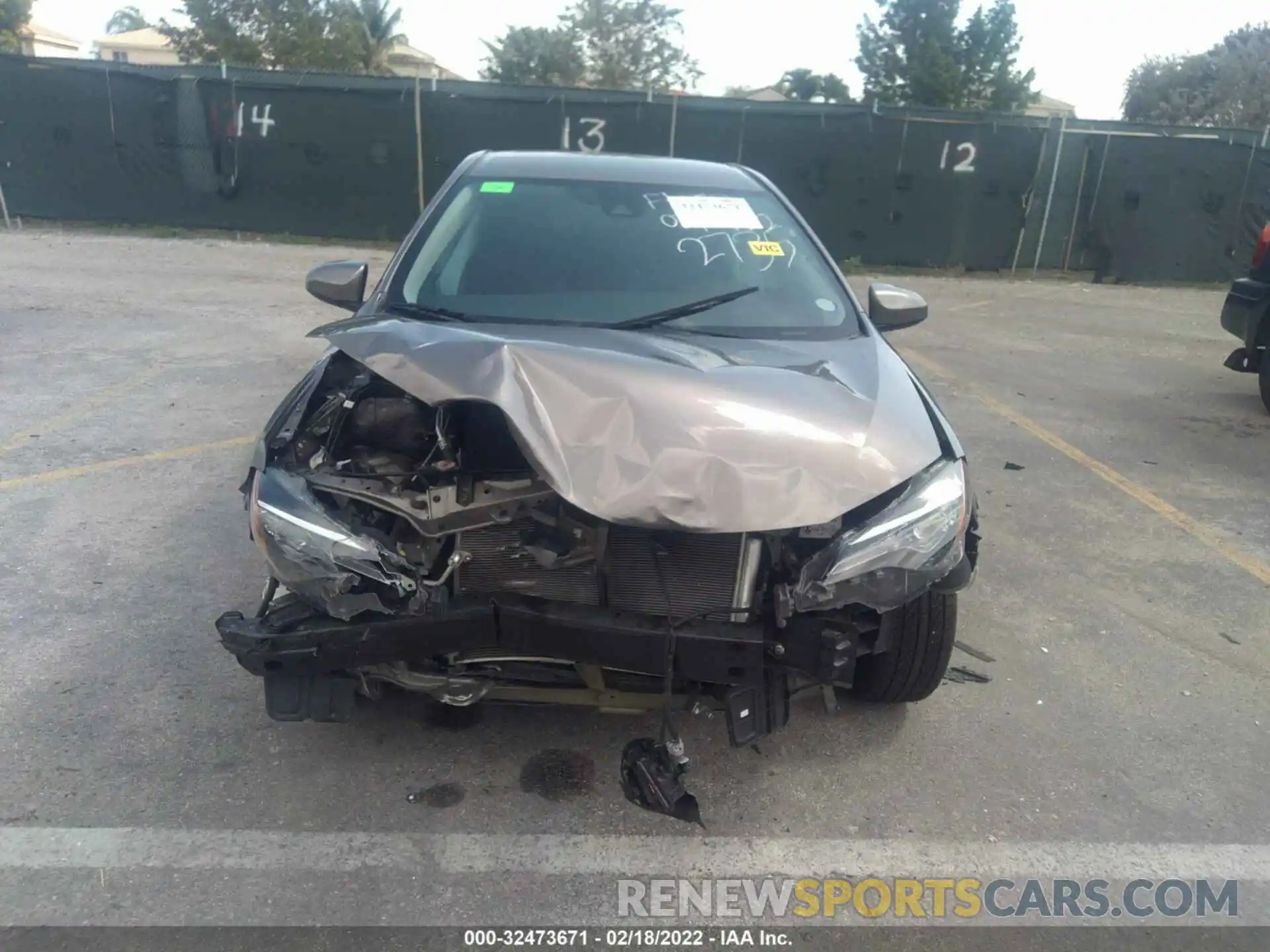 6 Photograph of a damaged car 2T1BURHE2KC172735 TOYOTA COROLLA 2019