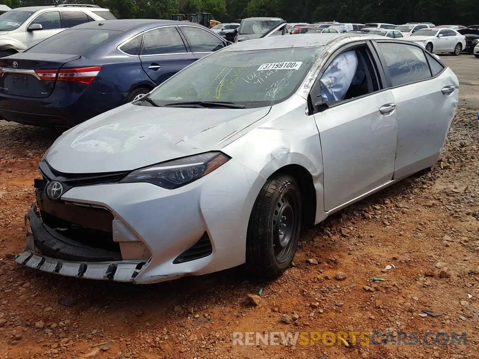 2 Photograph of a damaged car 2T1BURHE2KC172833 TOYOTA COROLLA 2019