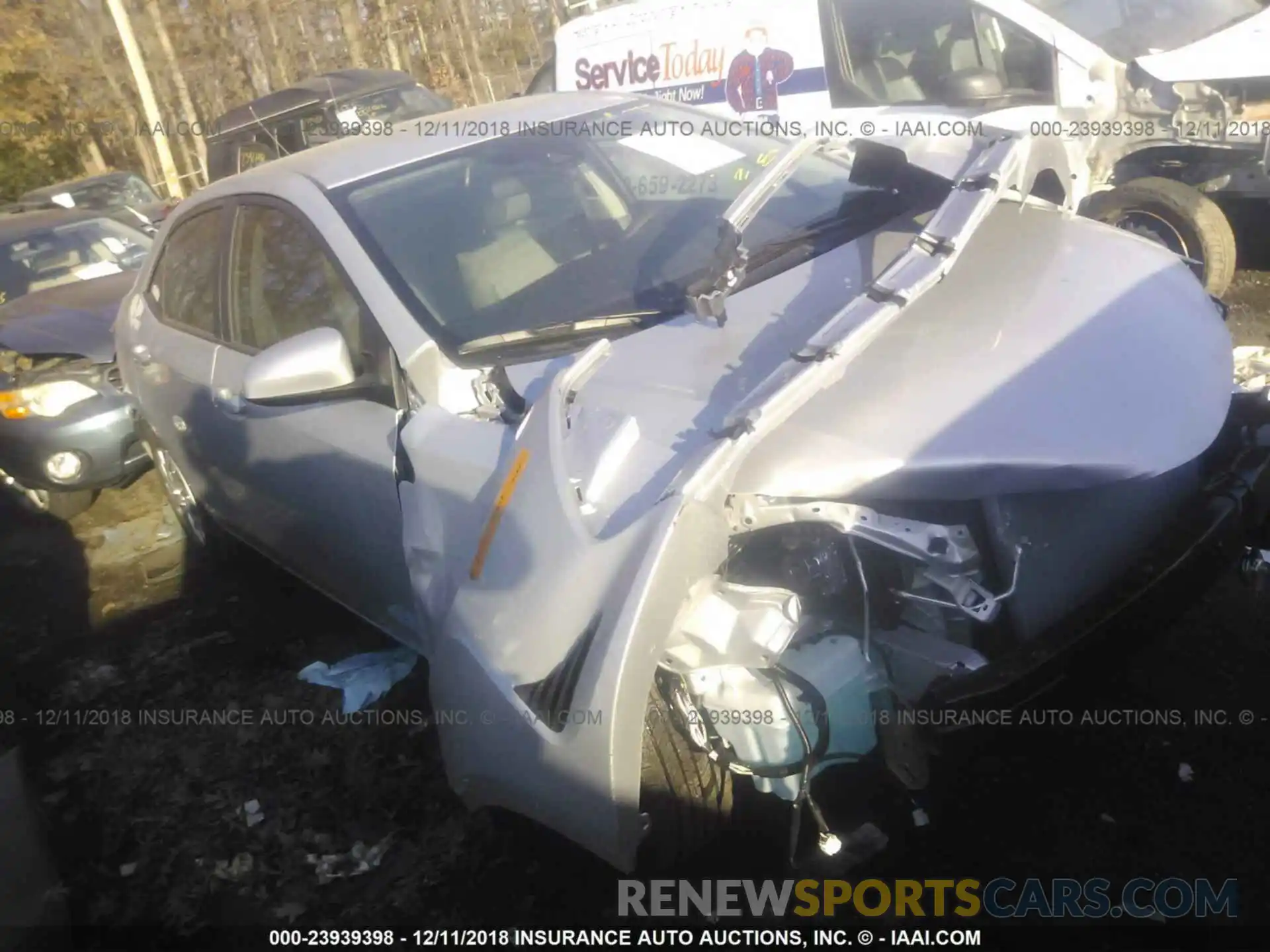 1 Photograph of a damaged car 2T1BURHE2KC173481 TOYOTA COROLLA 2019