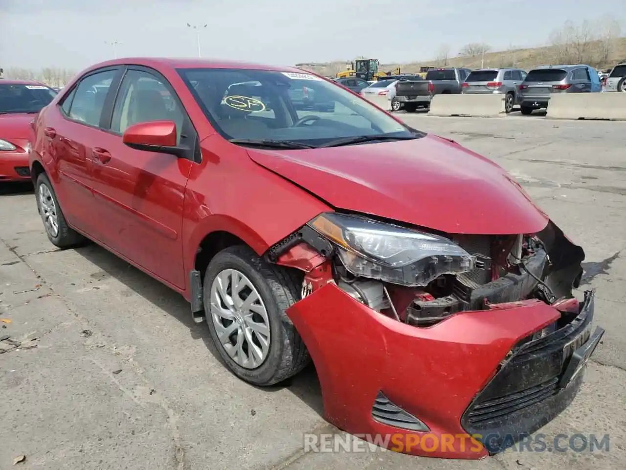 1 Photograph of a damaged car 2T1BURHE2KC173691 TOYOTA COROLLA 2019