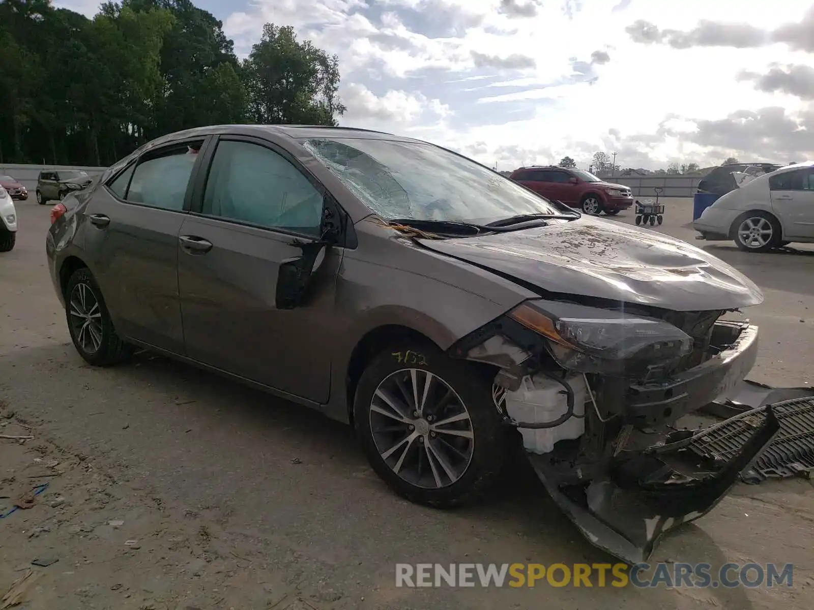 1 Photograph of a damaged car 2T1BURHE2KC174064 TOYOTA COROLLA 2019