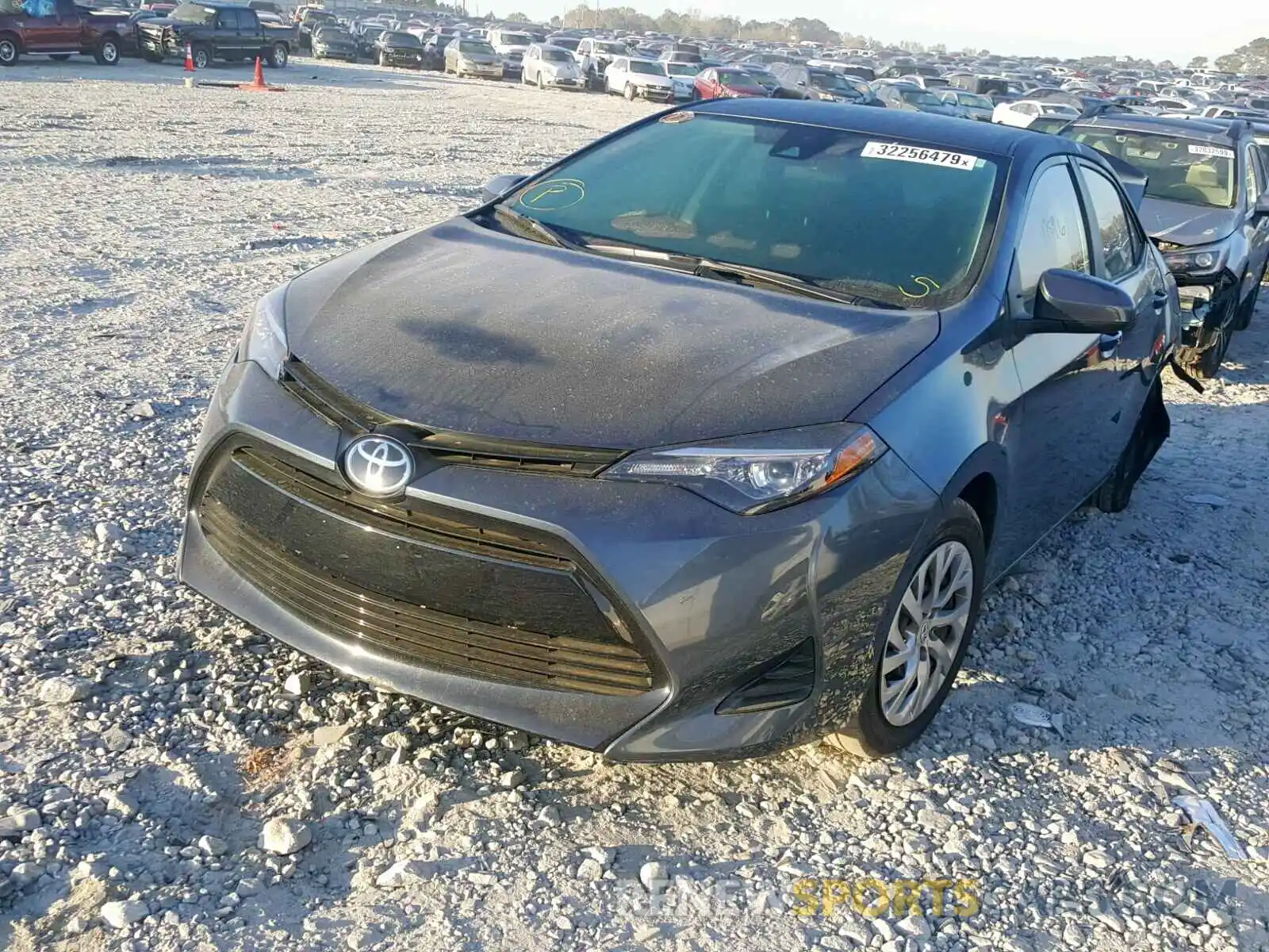 2 Photograph of a damaged car 2T1BURHE2KC174260 TOYOTA COROLLA 2019