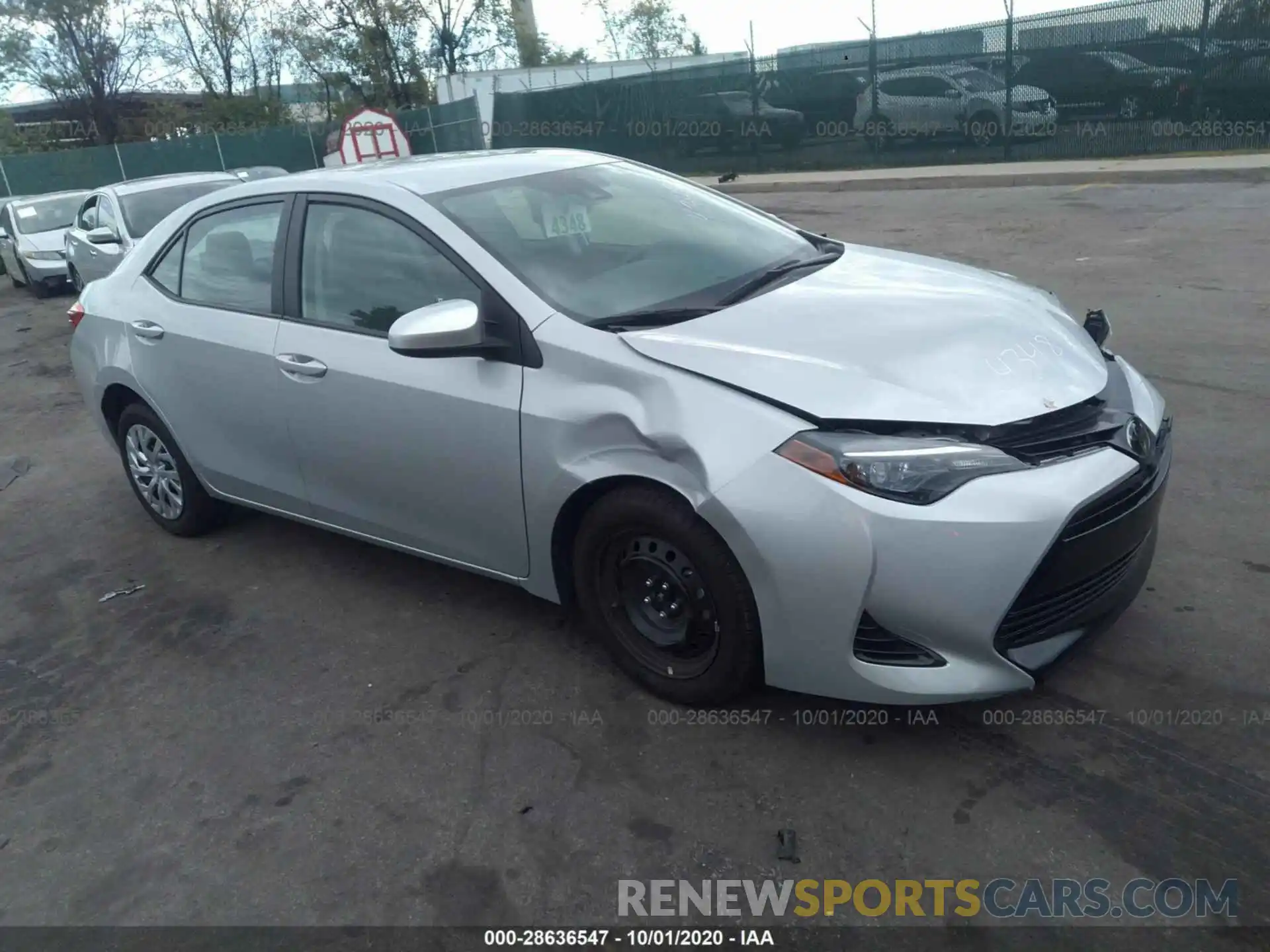 1 Photograph of a damaged car 2T1BURHE2KC174291 TOYOTA COROLLA 2019